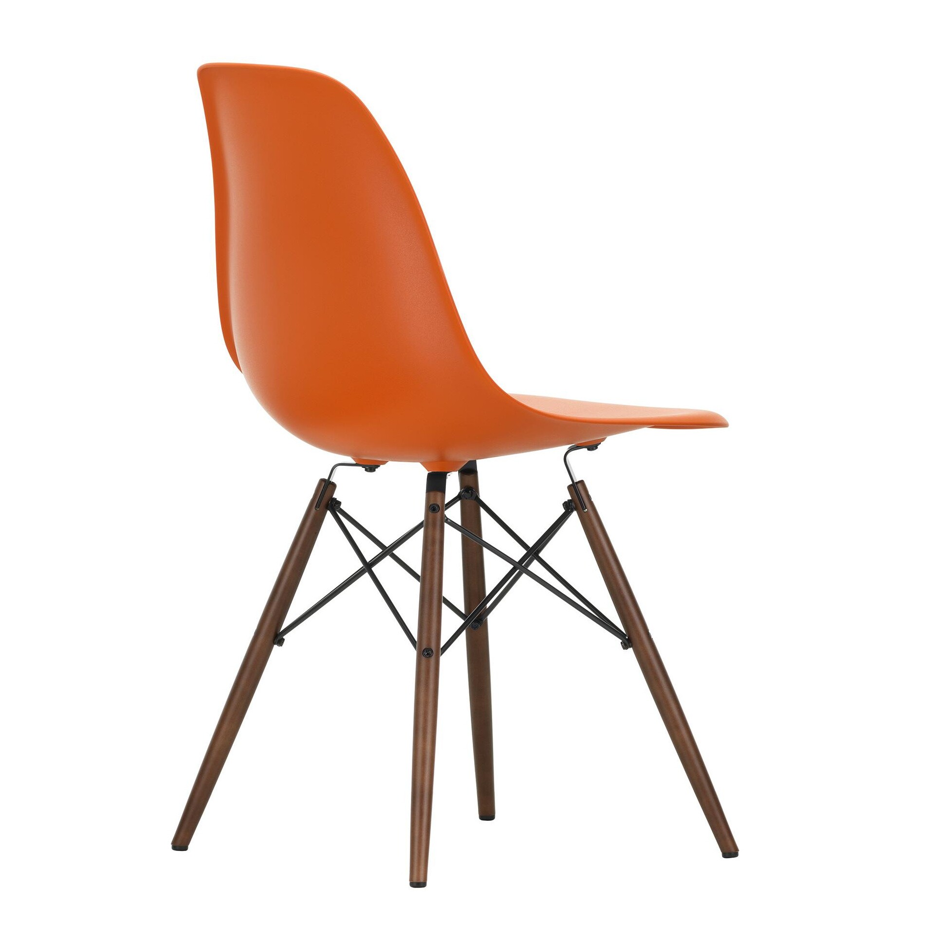 Eames Plastic Side Chair DSW RE Dark Maple Base