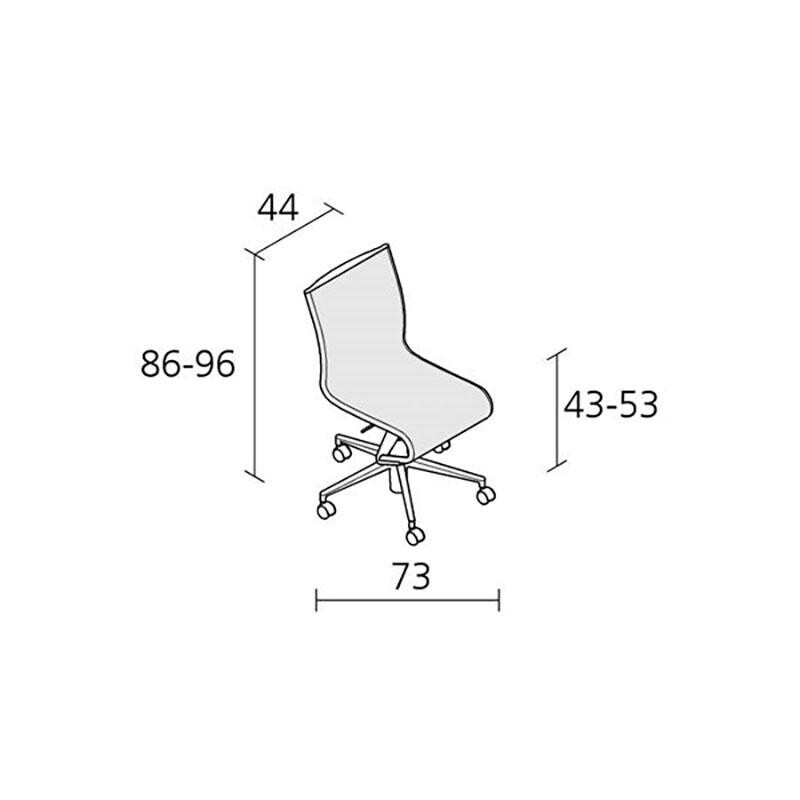 432 Rollingframe Swivel Chair Adjustable