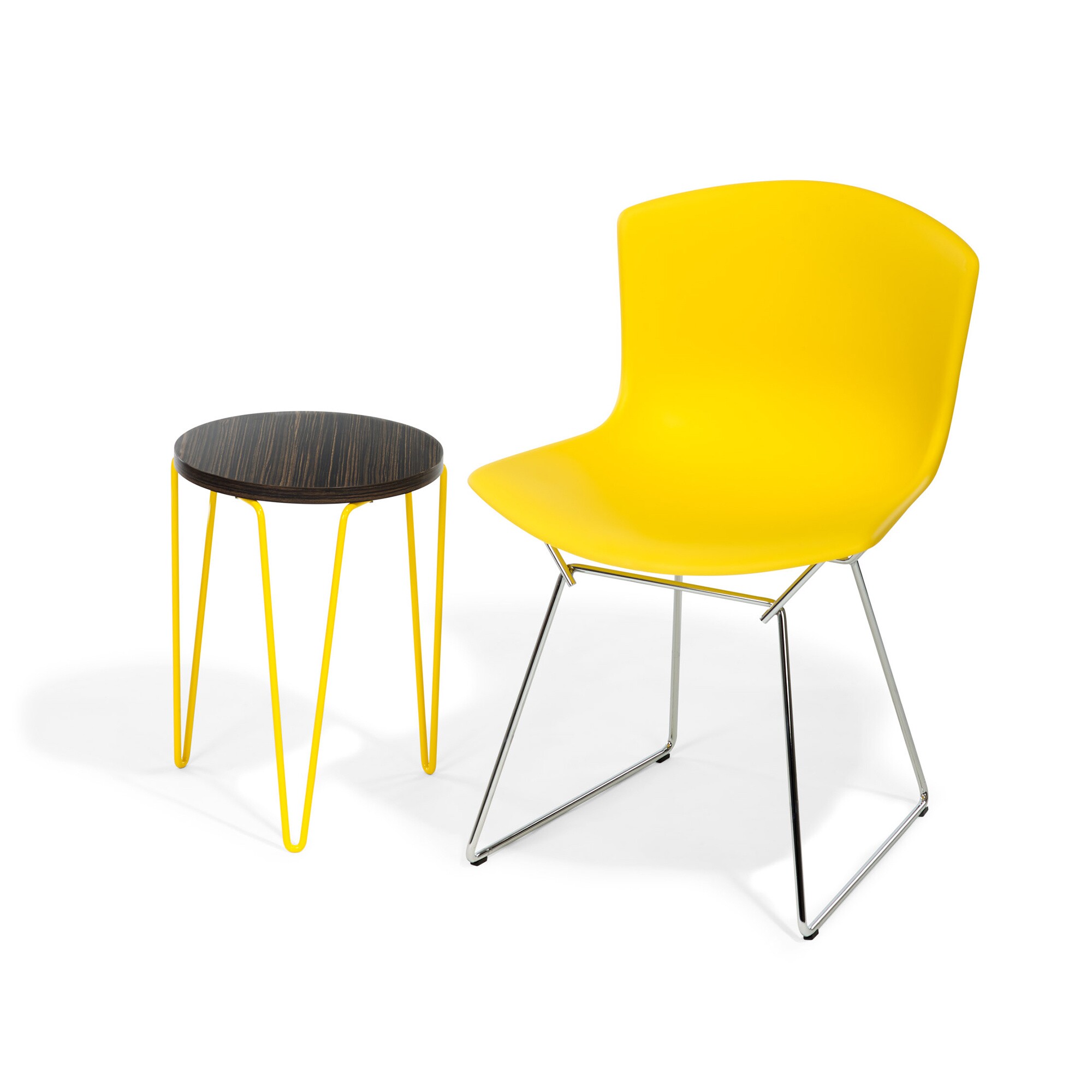 Bertoia Plastic Side Chair Frame Chromed