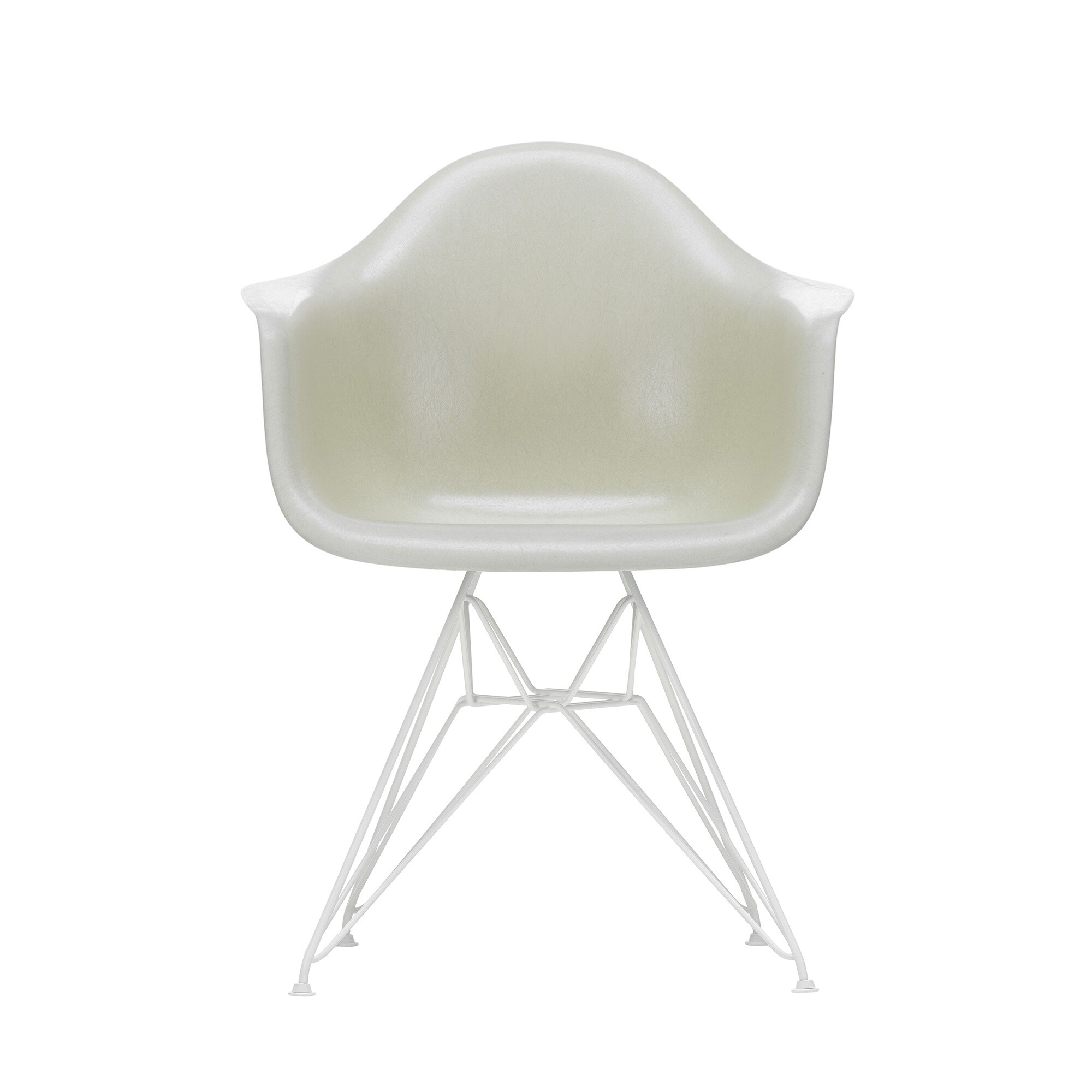 Eames Fiberglass Armchair DAR White Base