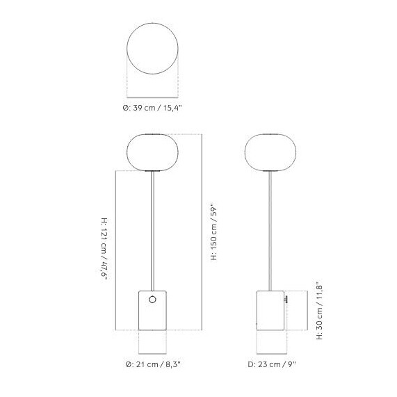 JWDA Floor Lamp H 150cm