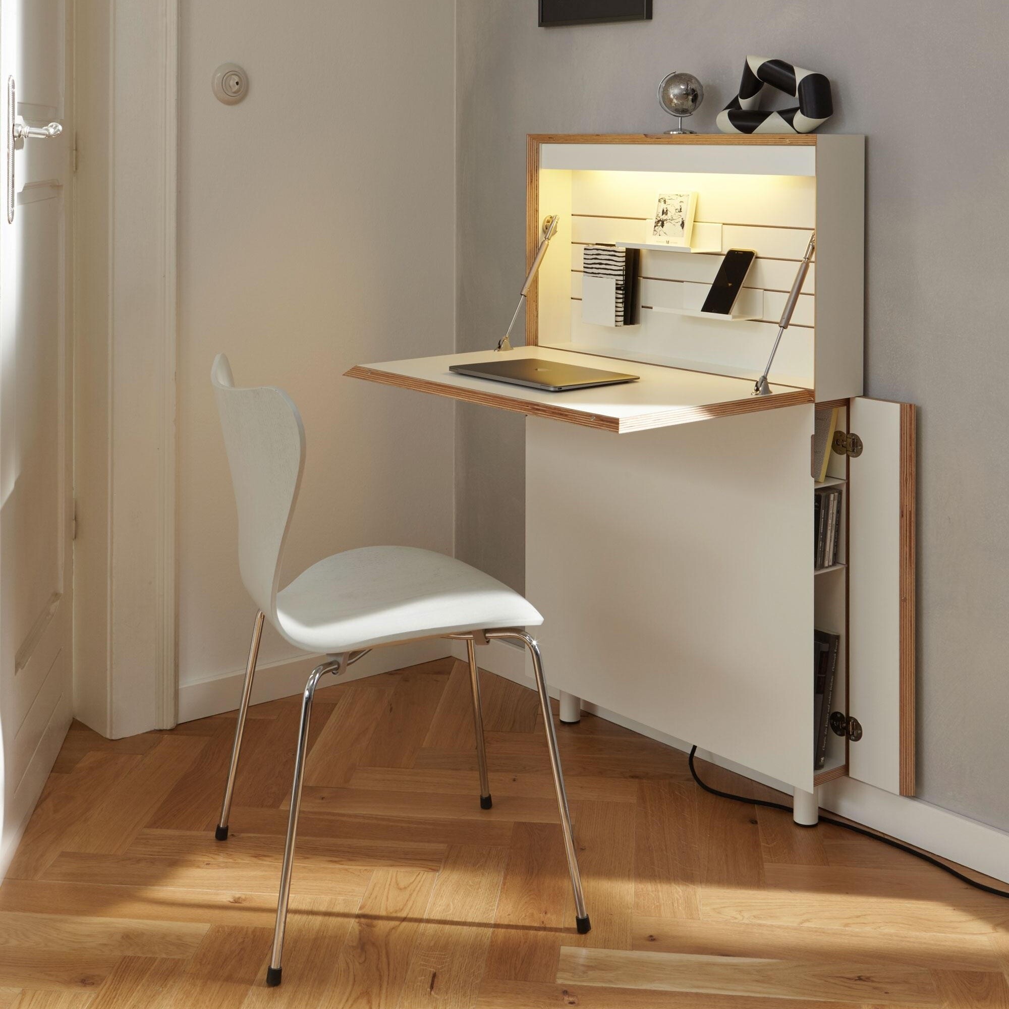 Flatmate Wall Secretary with Birch Edge