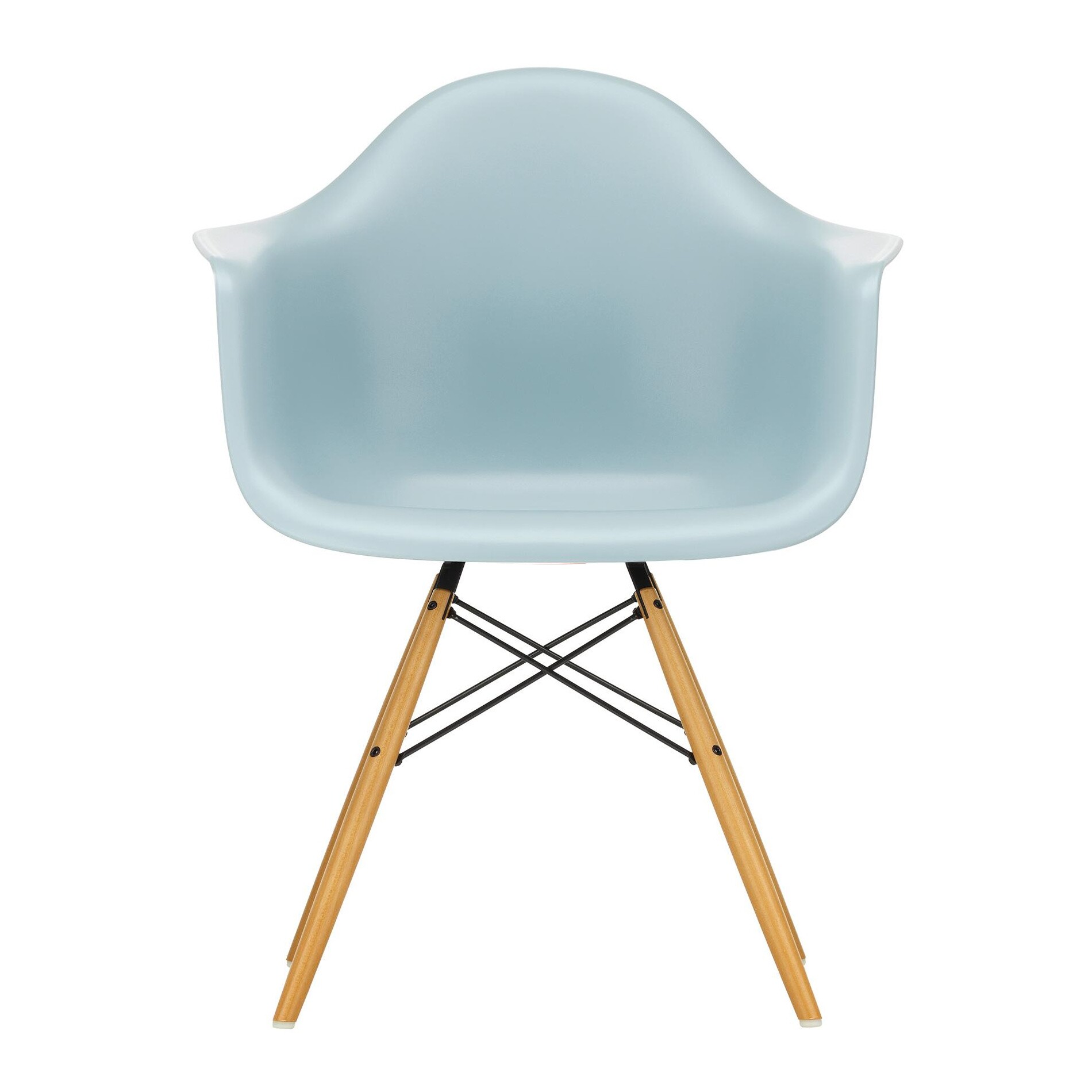 Eames Plastic Armchair DAW RE Golden Maple Base