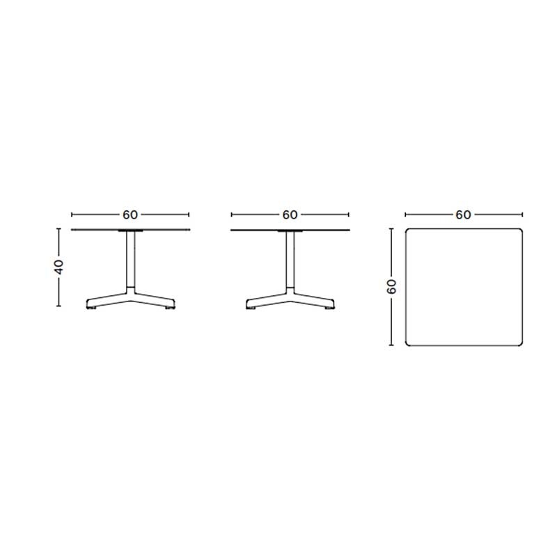 Neu Outdoor Side Table 60x60cm