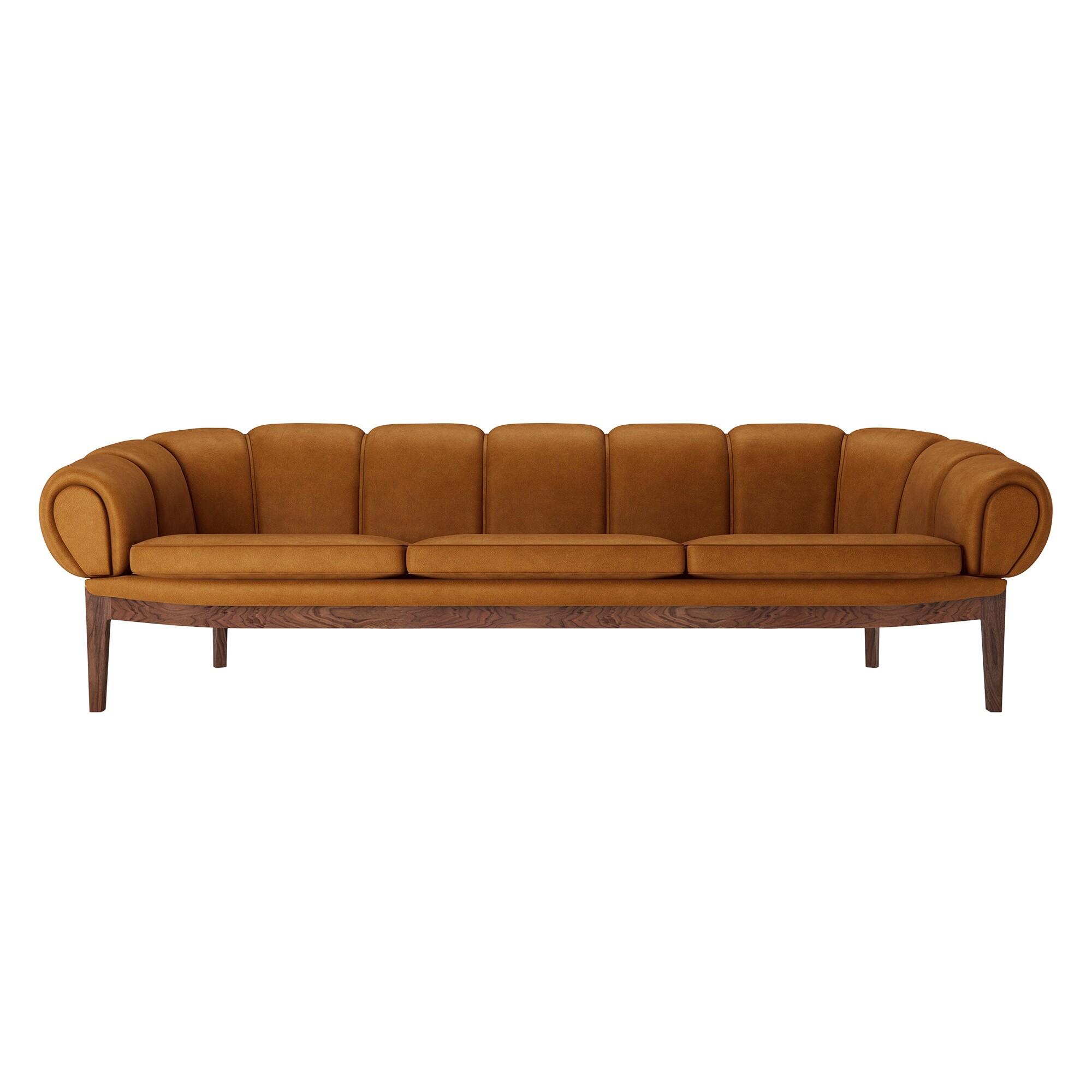 Croissant Sofa 3 Seater 230x88cm Leather