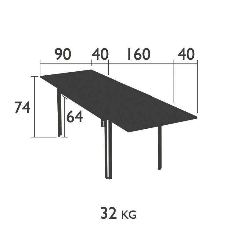Costa Garden Table extendable