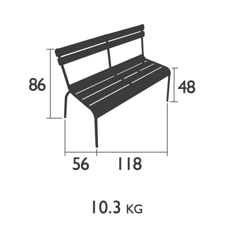 Luxembourg 2/3-Seater Garden Bench