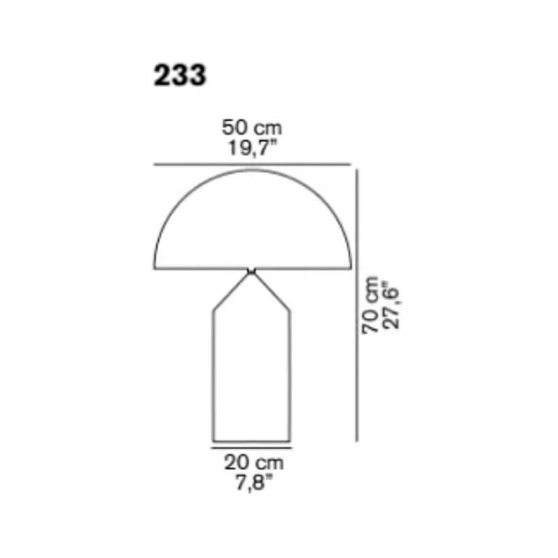 Atollo Table Lamp White
