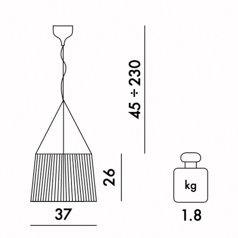 Gè Suspension Lamp Polycarbonate 2.0