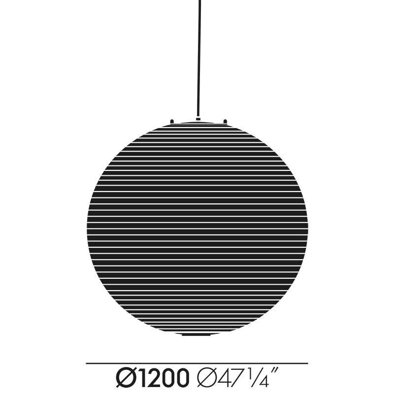 Akari A Suspension Lamp Round