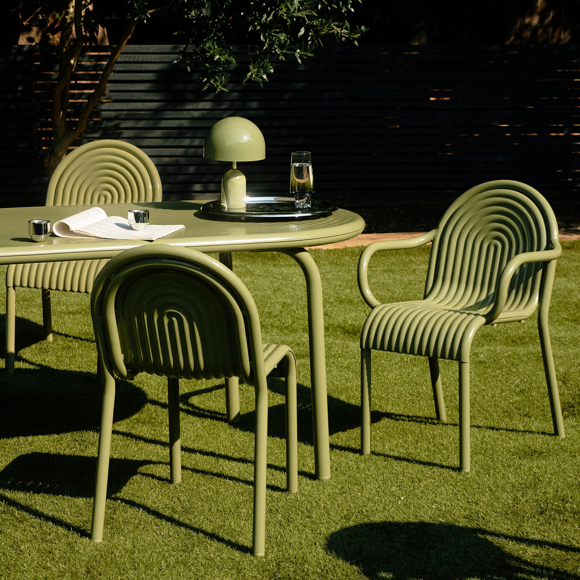 Groove Garden Table 186x86cm