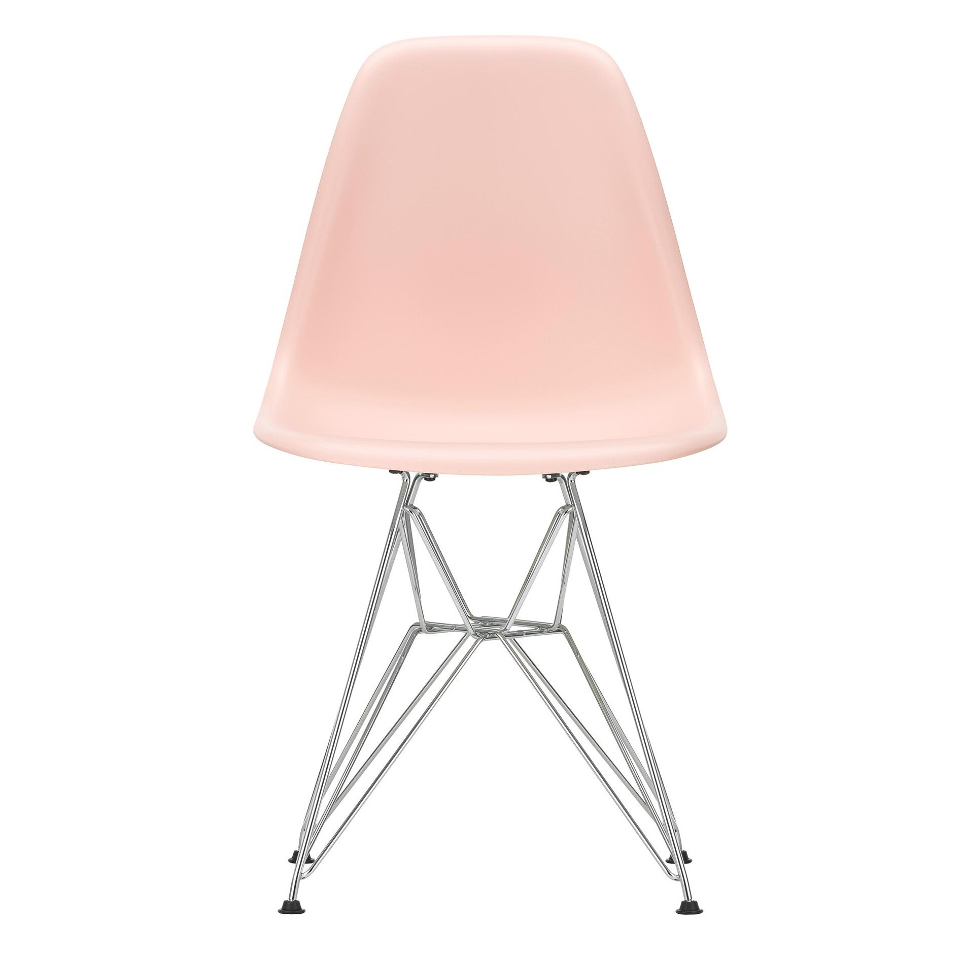 Eames Plastic Side Chair DSR RE Chromed Base
