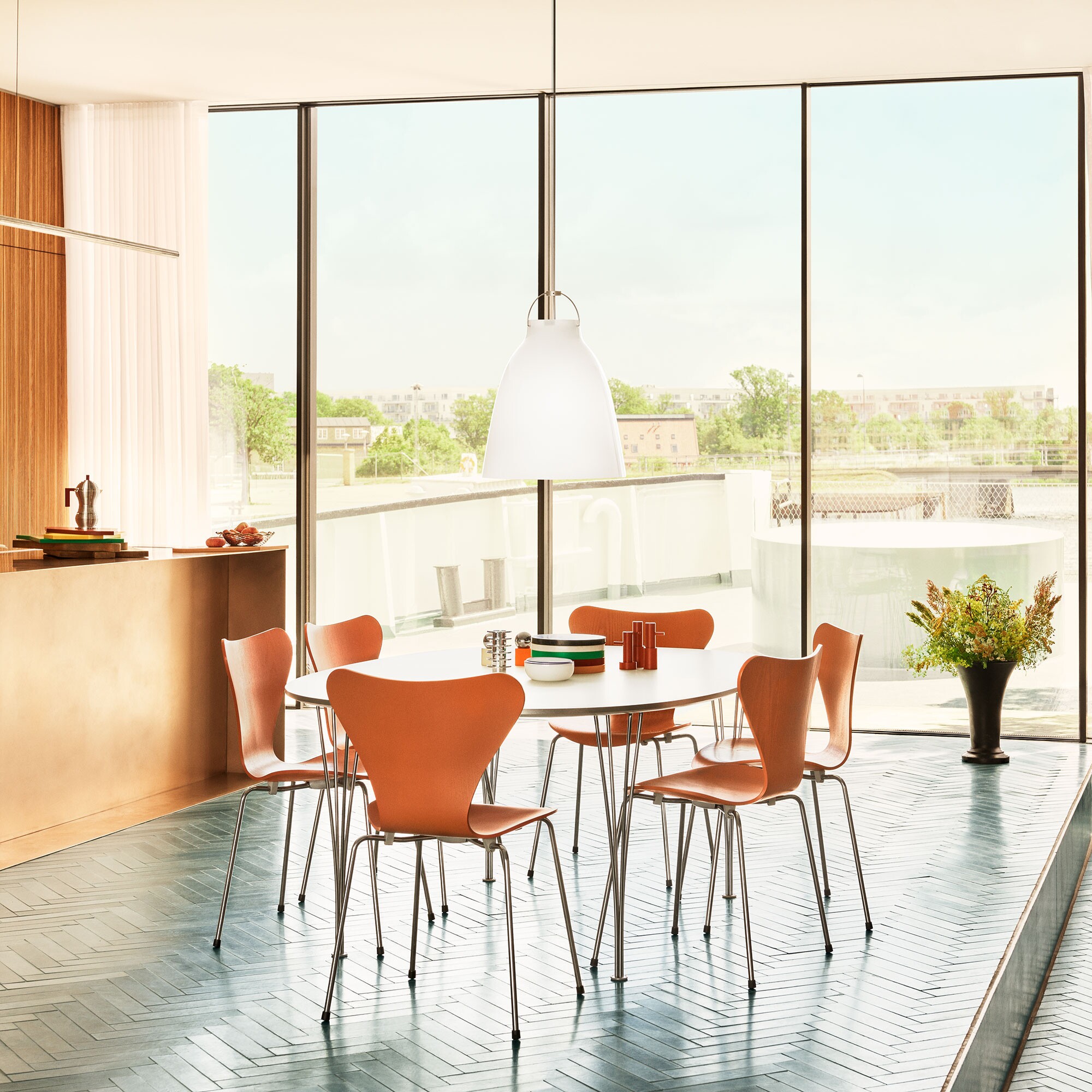 Caravaggio™ Suspension Lamp Opal Gass