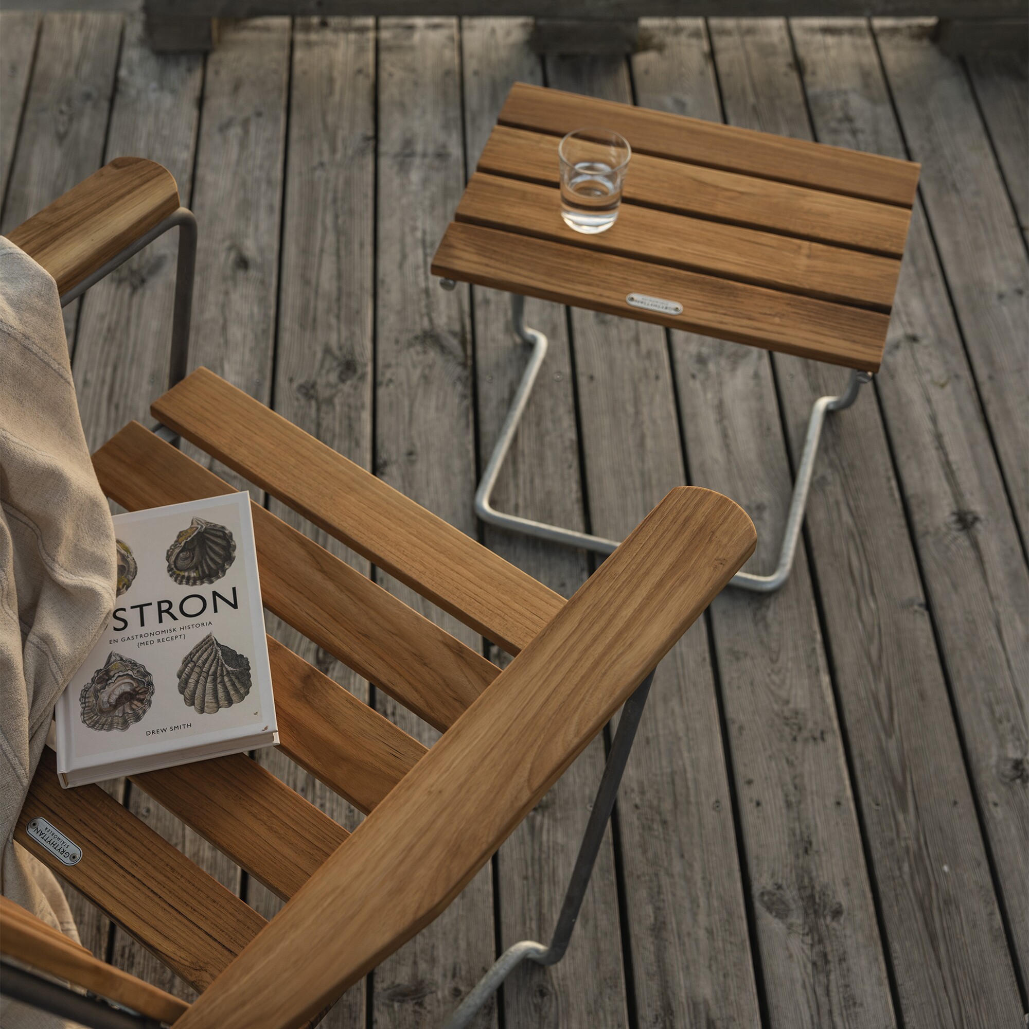 A3 Garden Footstool Teak