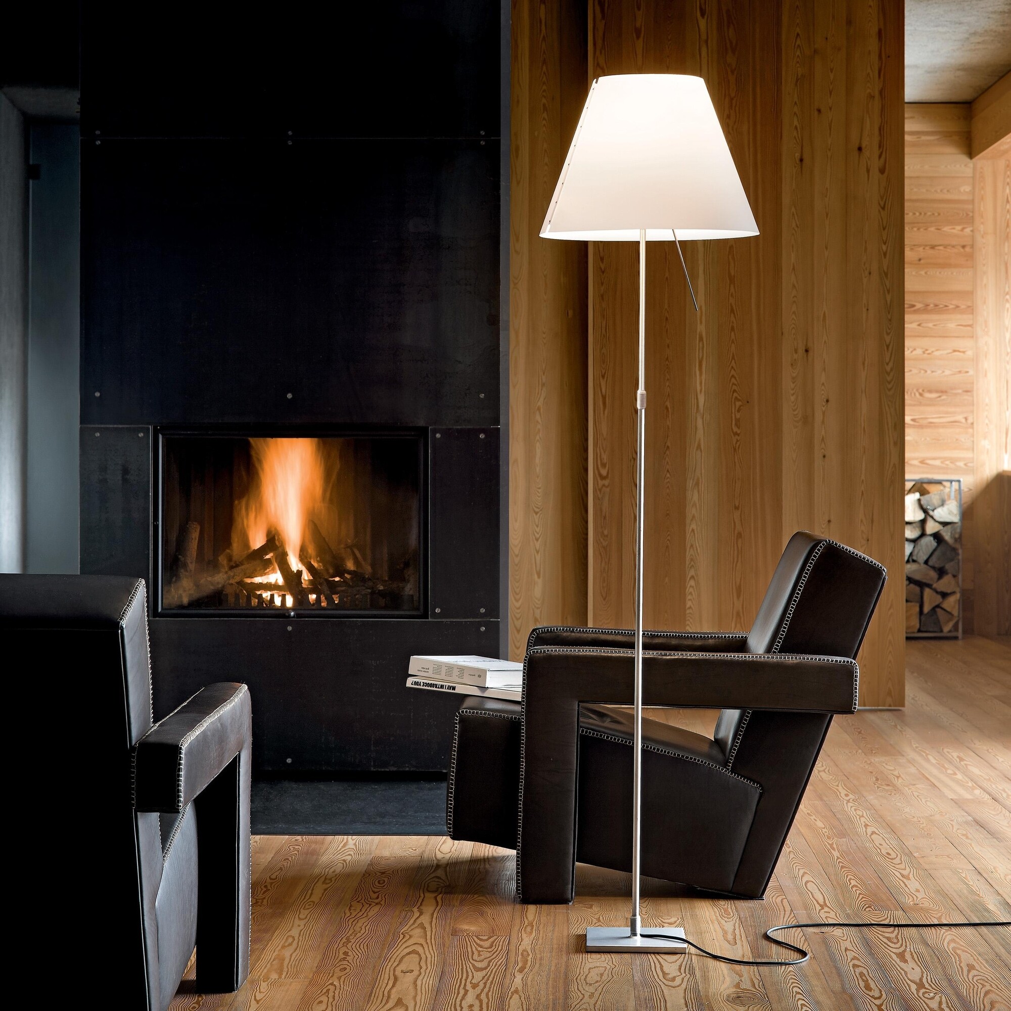 Costanza Terra Floor Lamp Telescope/Dimmer