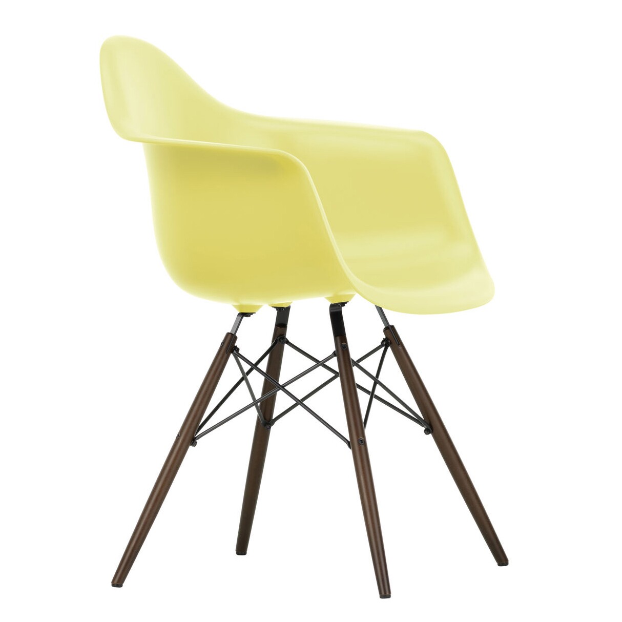Eames Plastic Armchair DAW RE Dark Maple Base