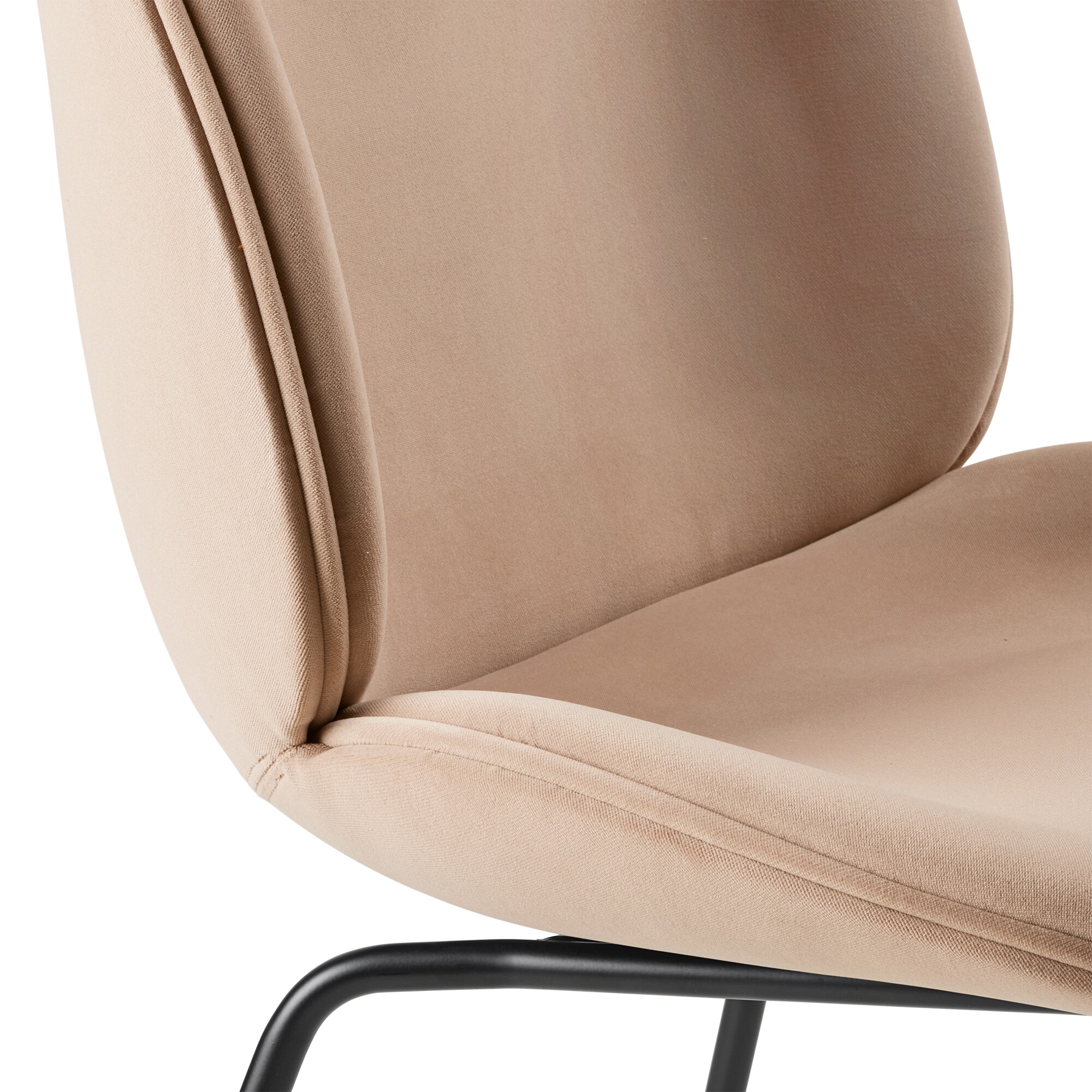 Beetle Dining Chair Full Upholstered Base Conic