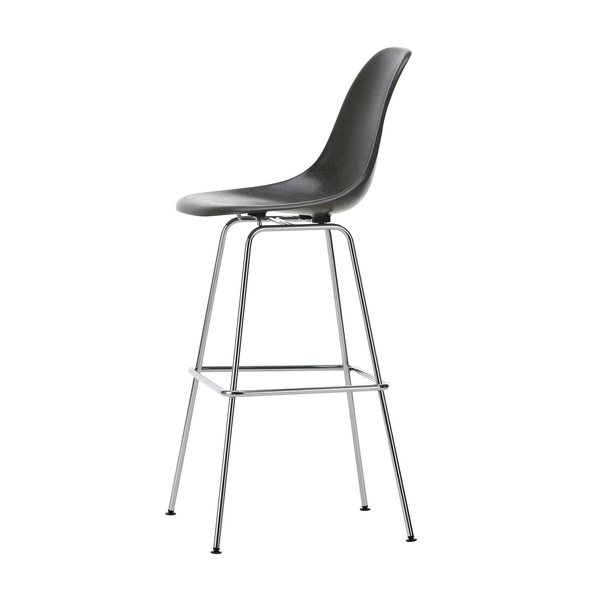 Eames Fiberglass Bar Chair High Chromed