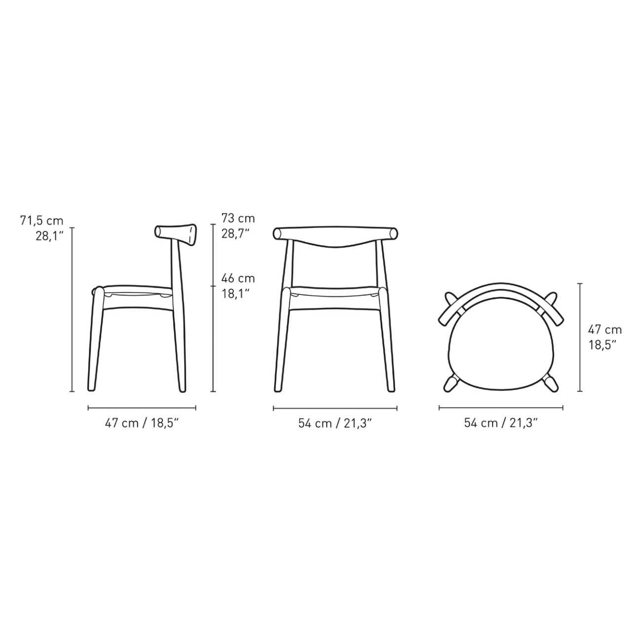 CH20 Elbow Chair