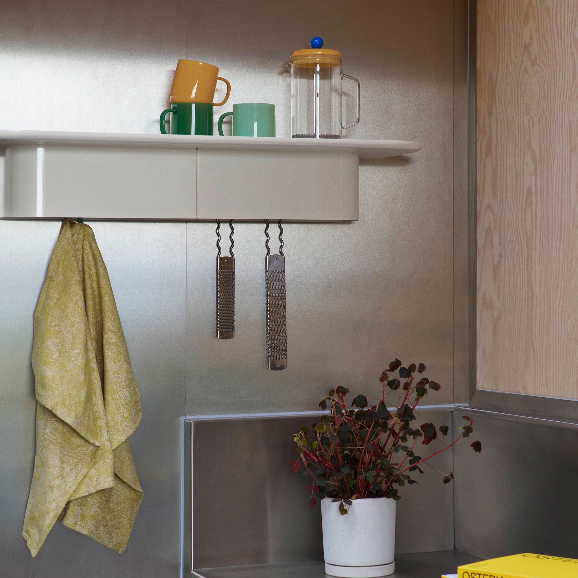 Korpus Wall Shelf with Coat Hook L