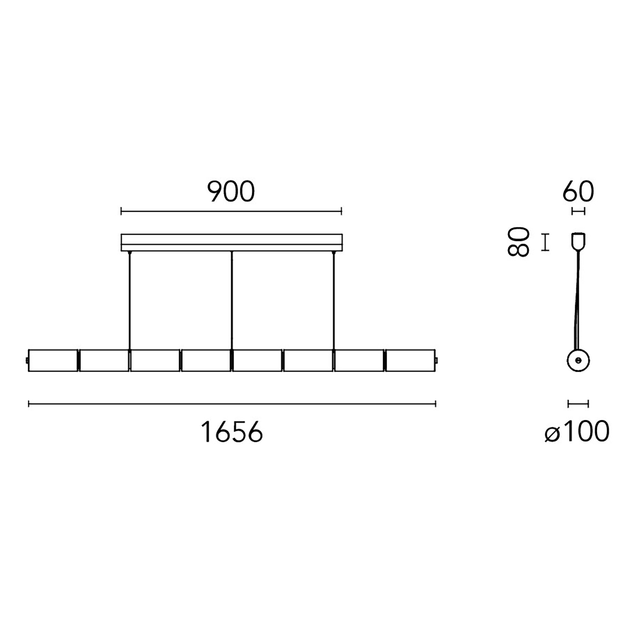 Luce Orizzontale S1 LED Suspension Lamp