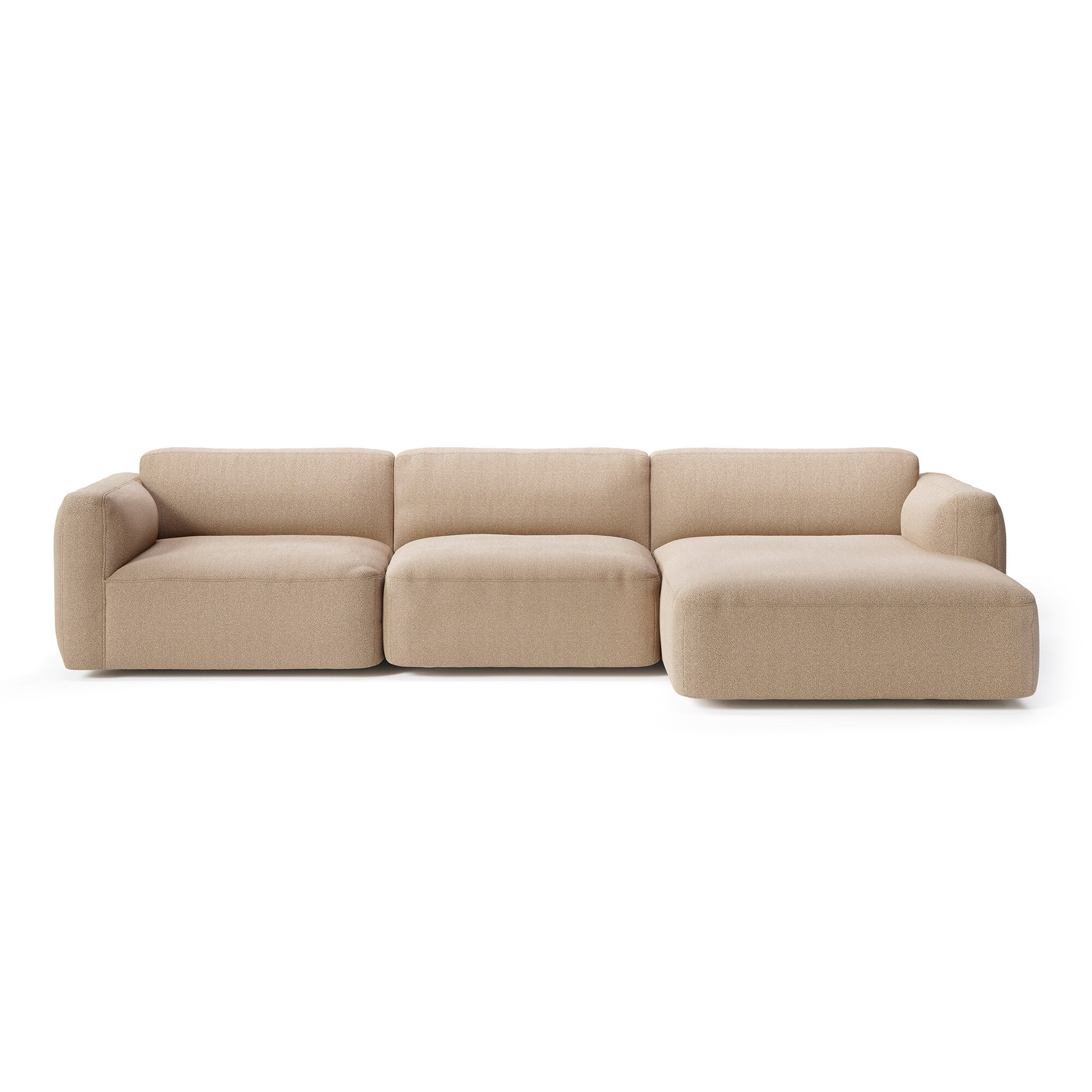 Develius Mellow 3-Seater Sofa Chaise Longue Right