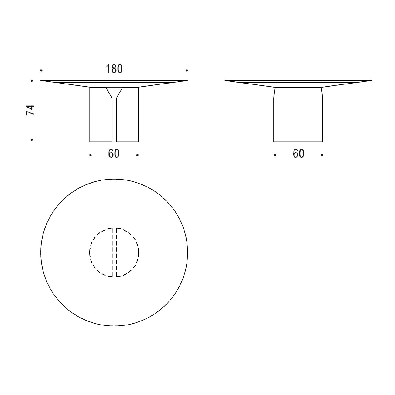 NVL Dining Table Round Ø180cm