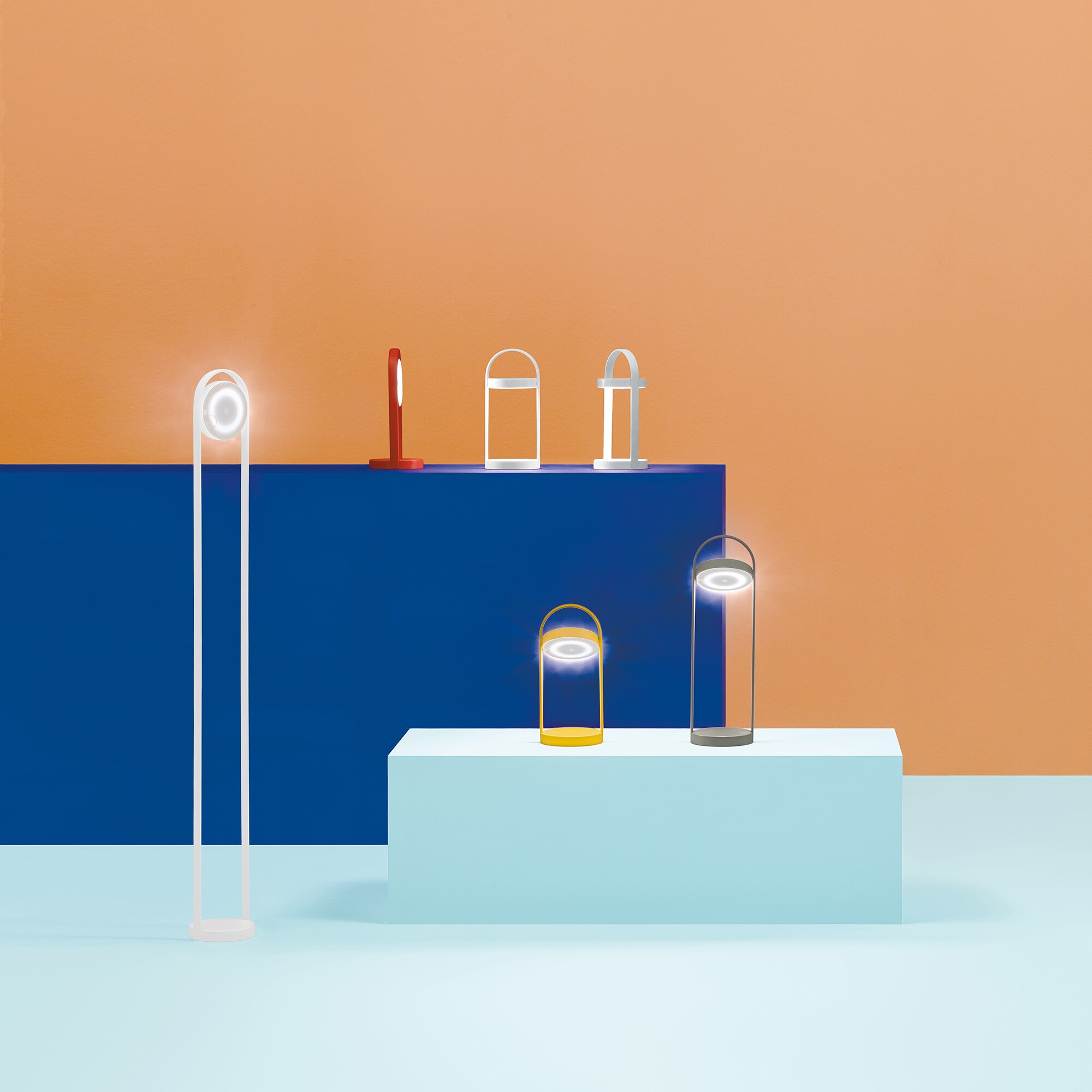 Giravolta 1799 LED Outdoor Floor Lamp with Battery  H 130cm