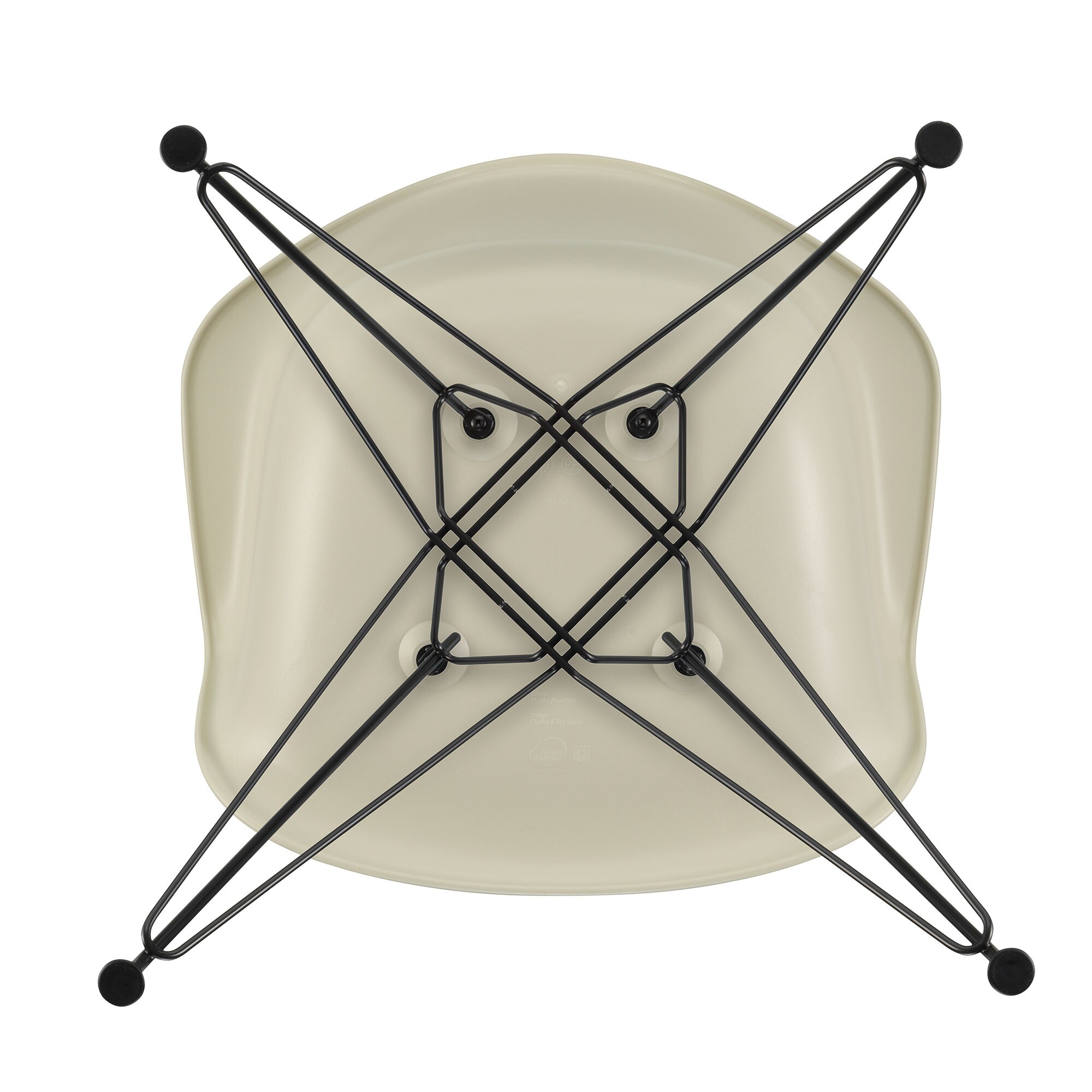 Eames Plastic Armchair DAR RE Black Base