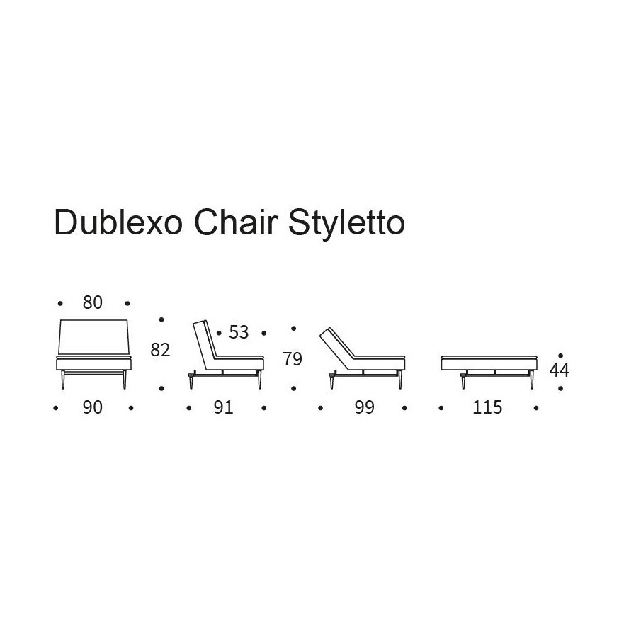 Dublexo Styletto Easy Chair Dark Wood