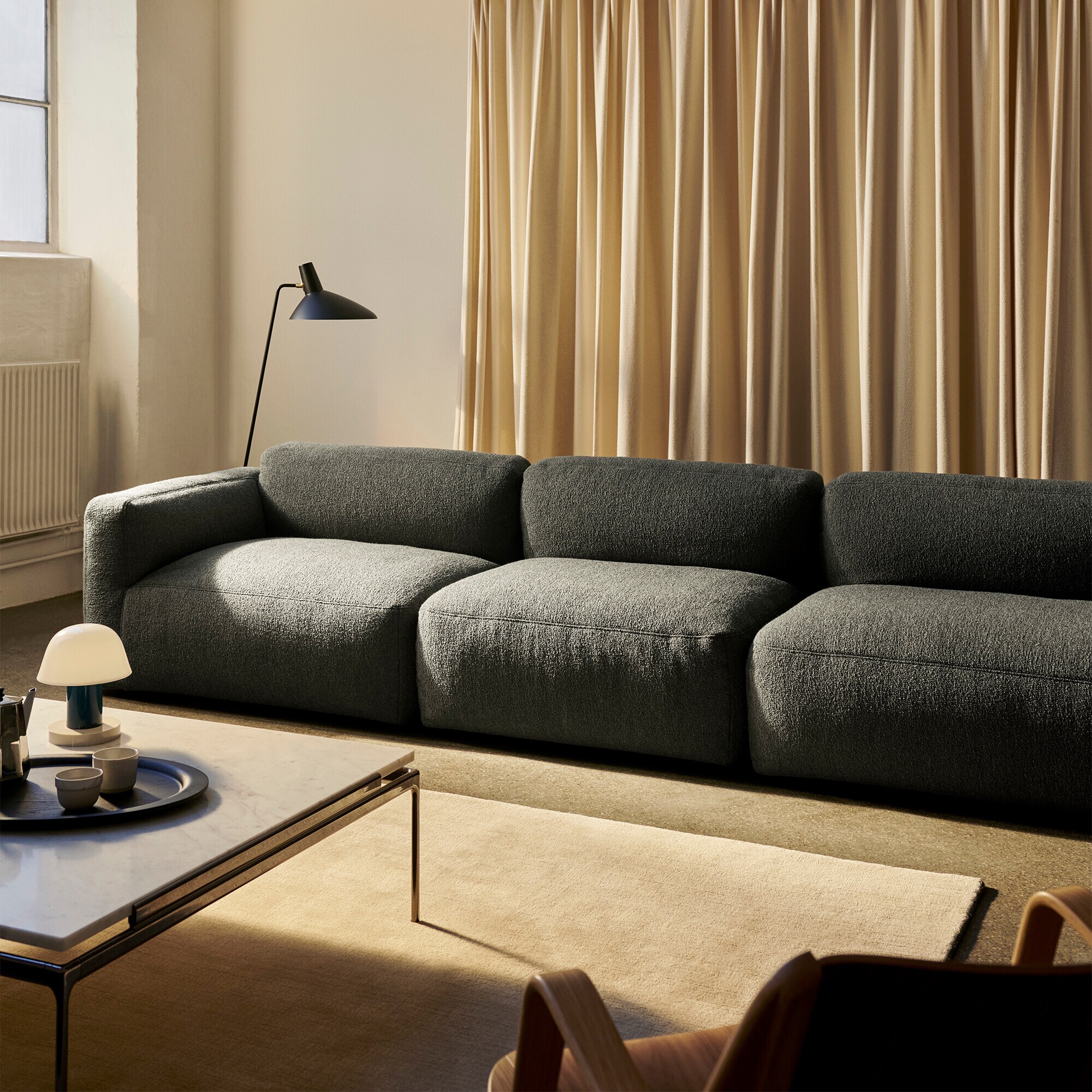 Develius Mellow 3-Seater Sofa 309x70x89cm