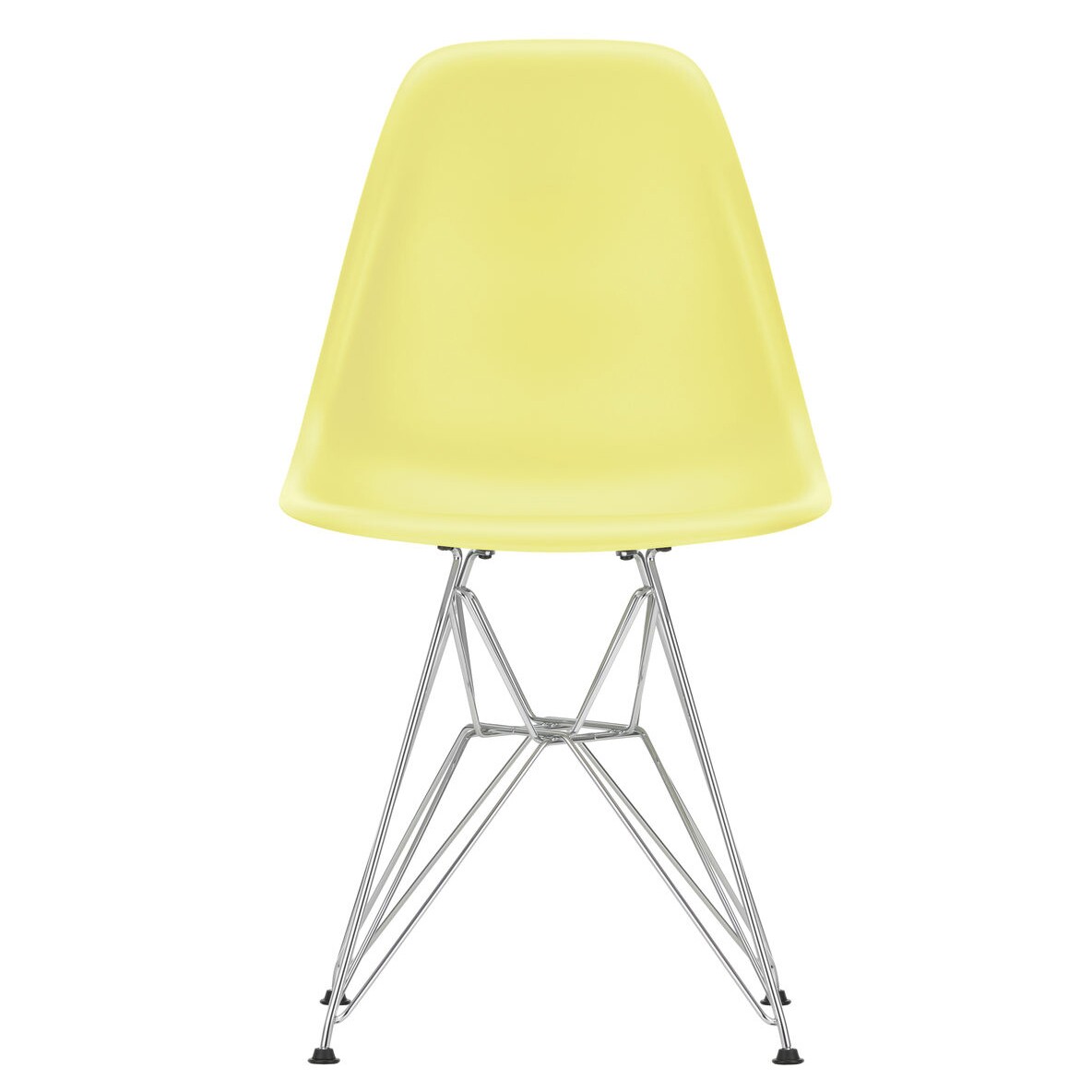 Eames Plastic Side Chair DSR RE Chromed Base