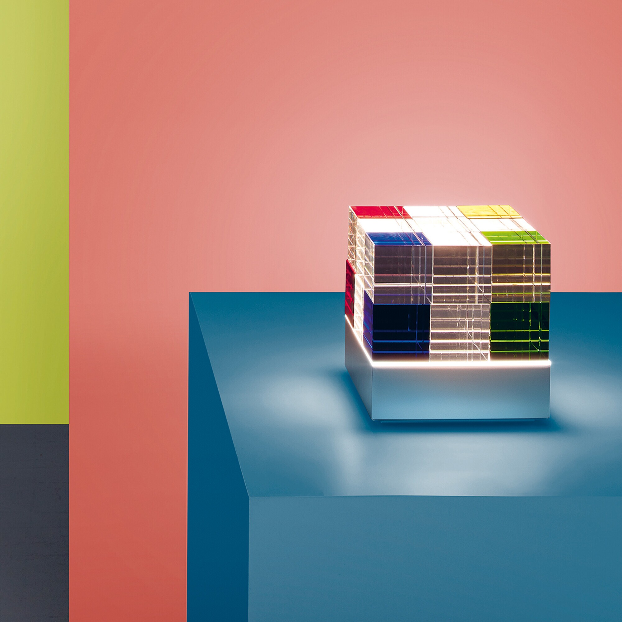 CubeLight move LED Battery Lamp with Radio Cube