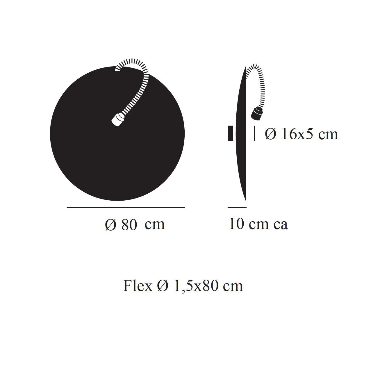 Luna Piena 80 Wall Lamp