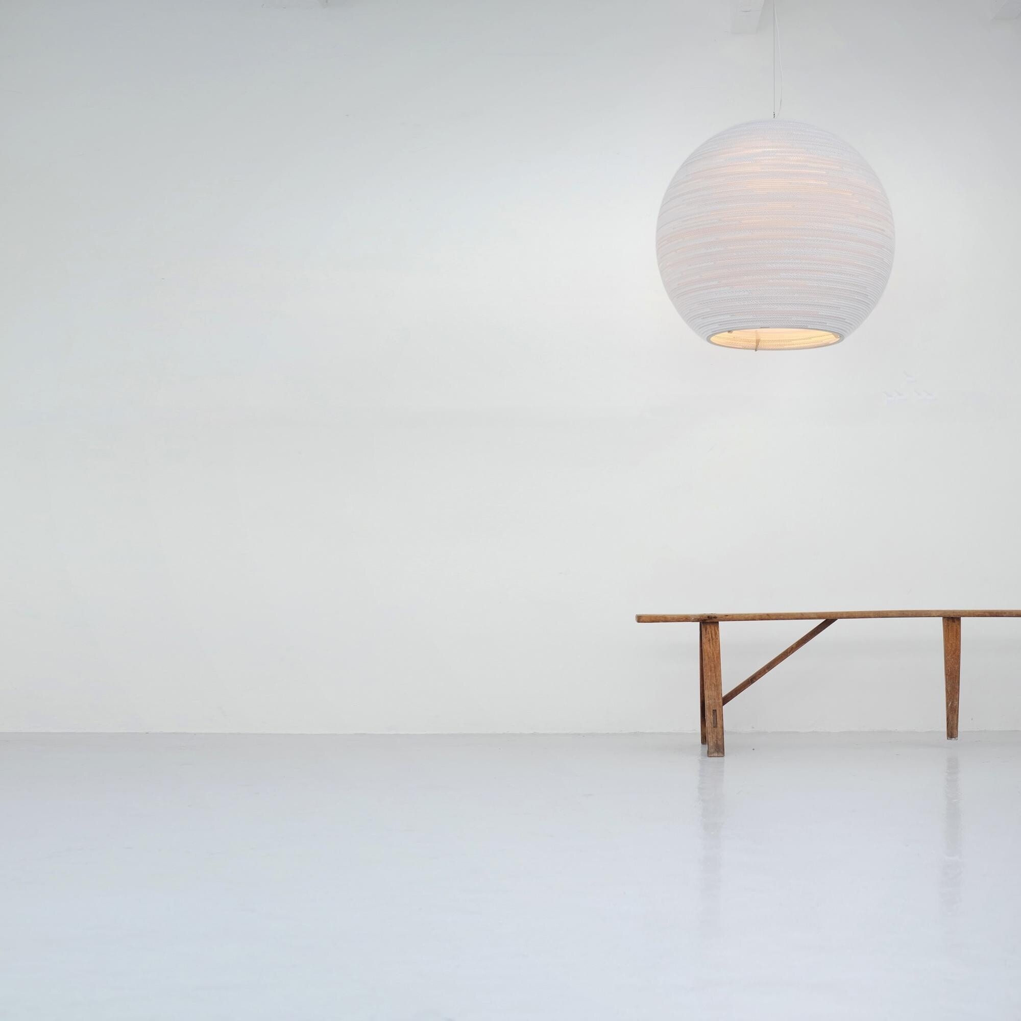 Moon Suspension Lamp White