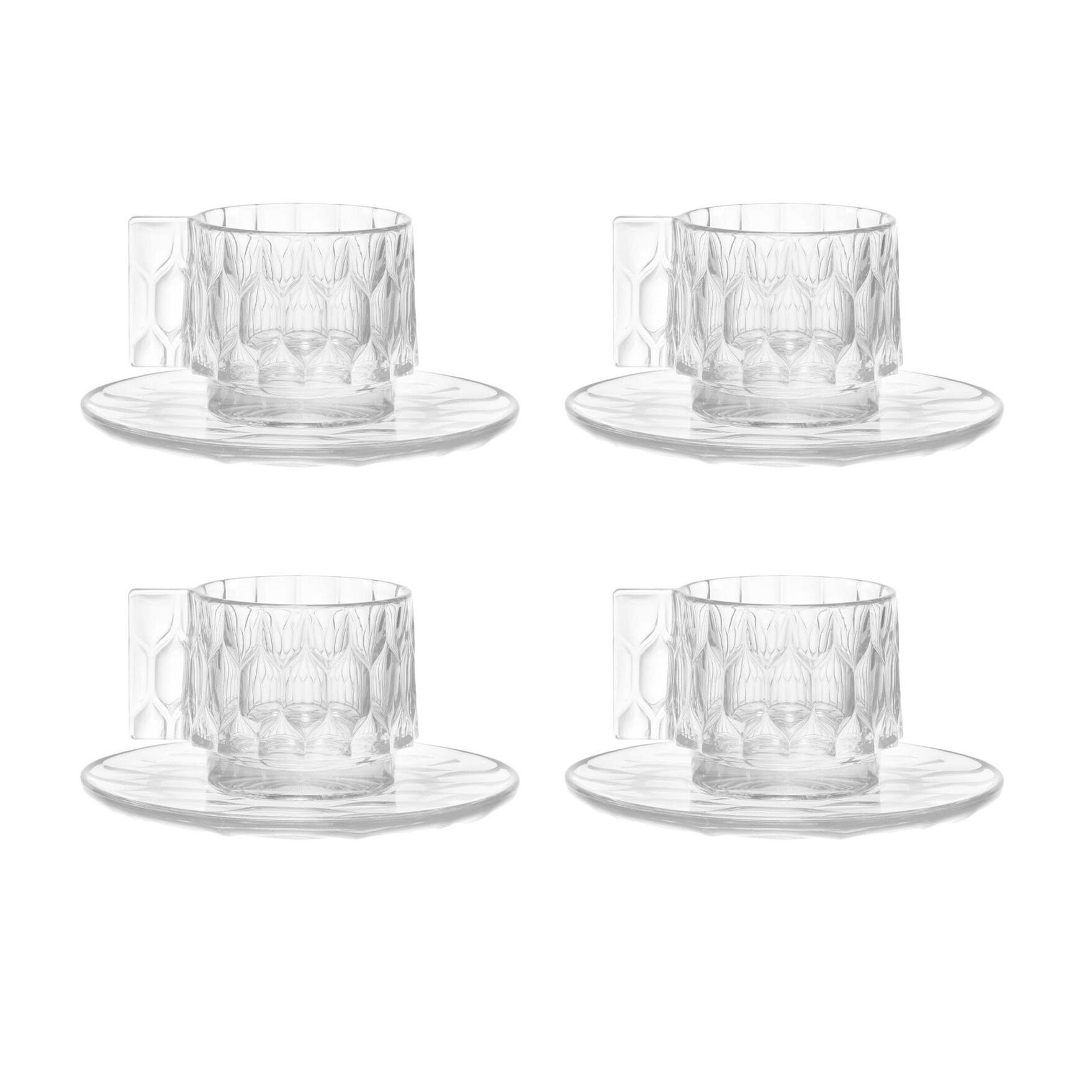 Jellies Family Cup With Saucer Set Of 4
