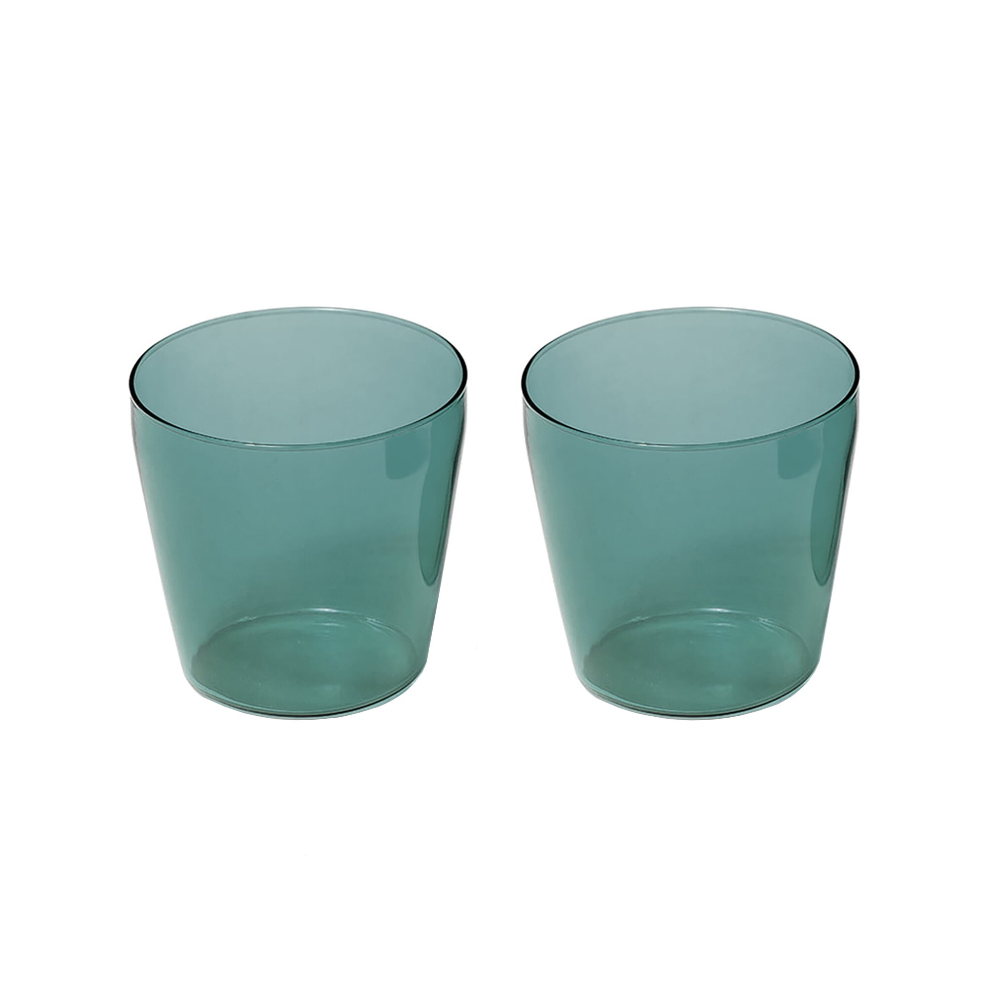 Milk Drinking Glass Set of 2