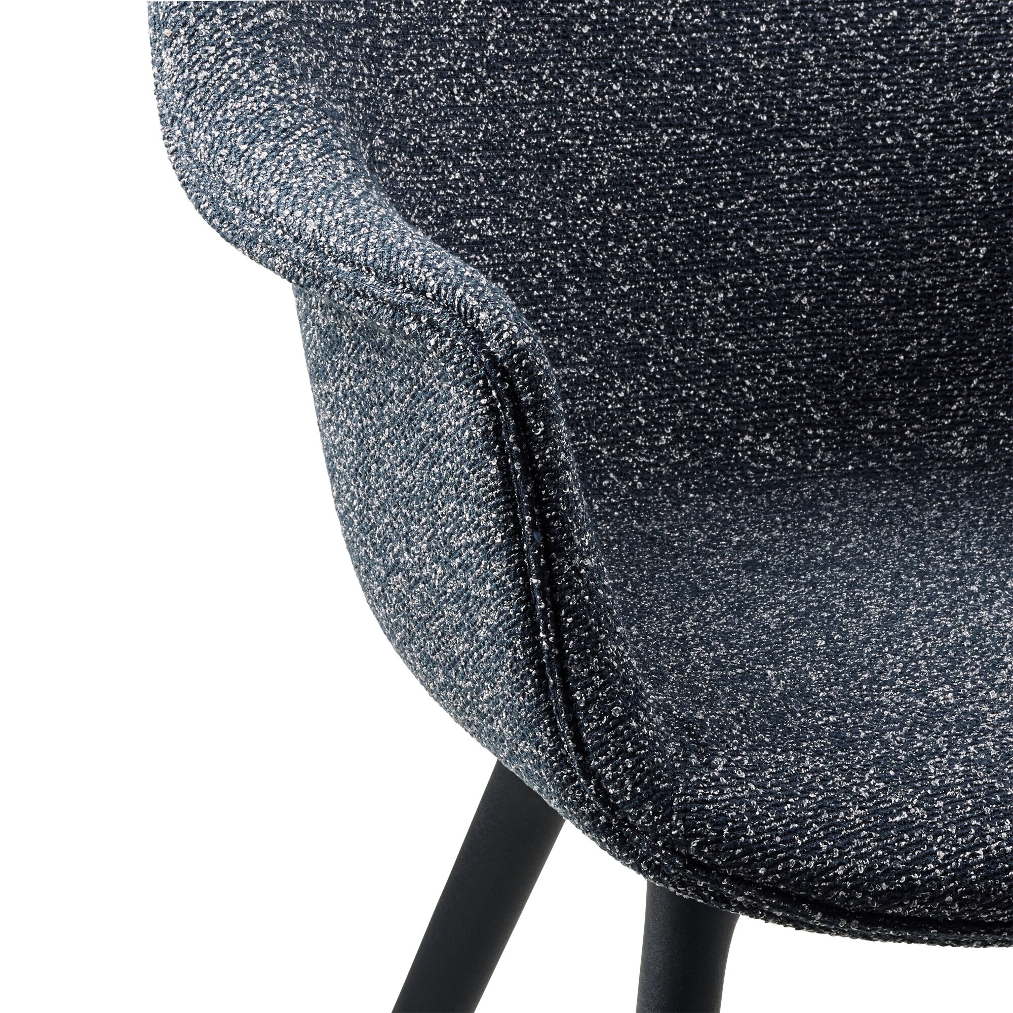 Bat Dining Chair Fully Upholstered Base Plastic