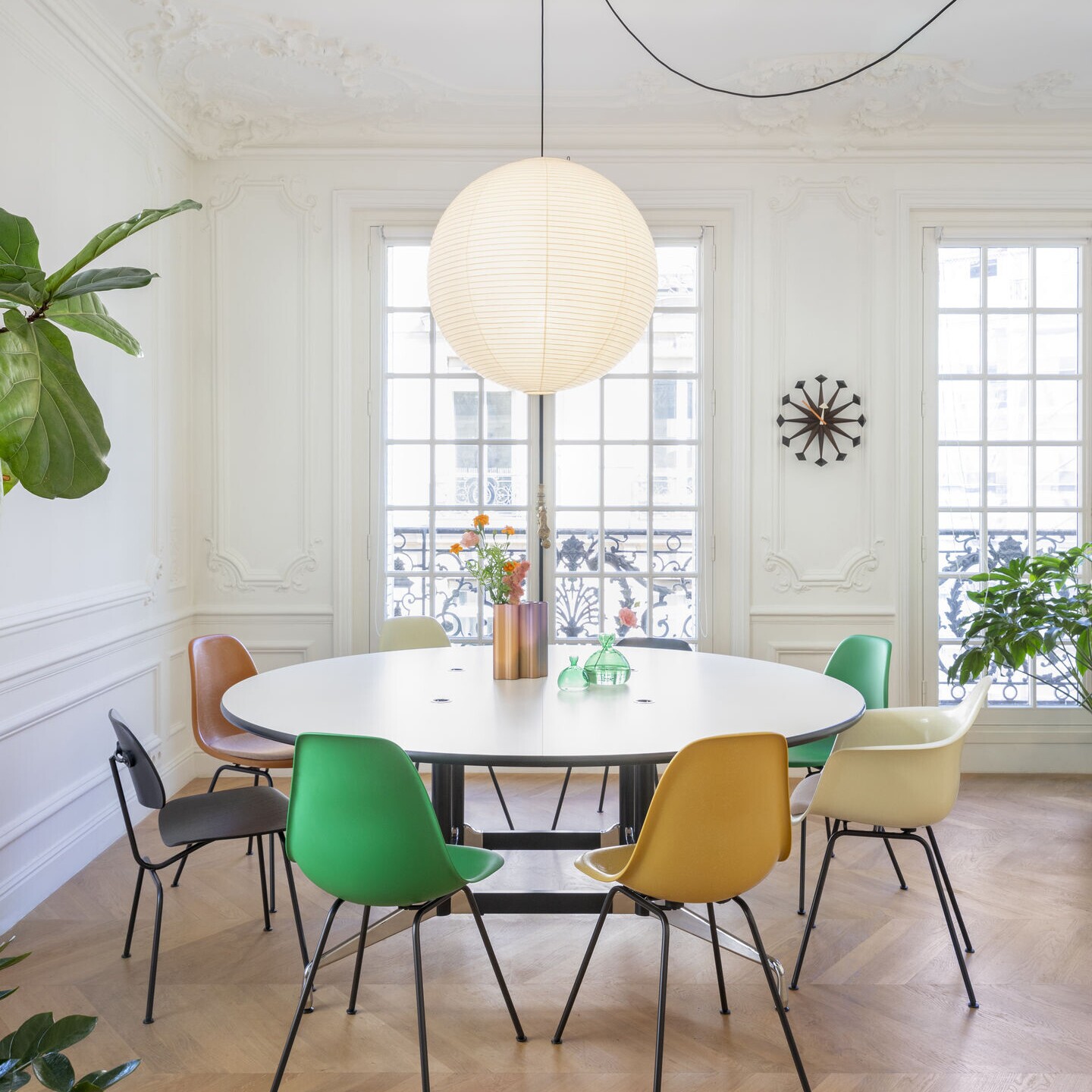 Akari A Suspension Lamp Round