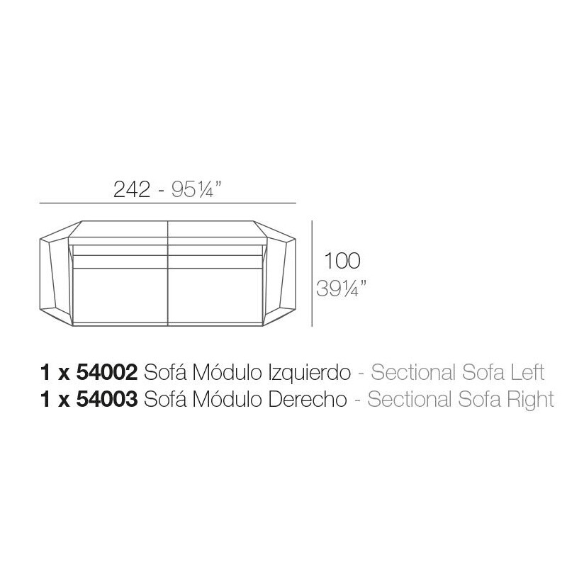 Faz Outdoor Two Seater Sofa