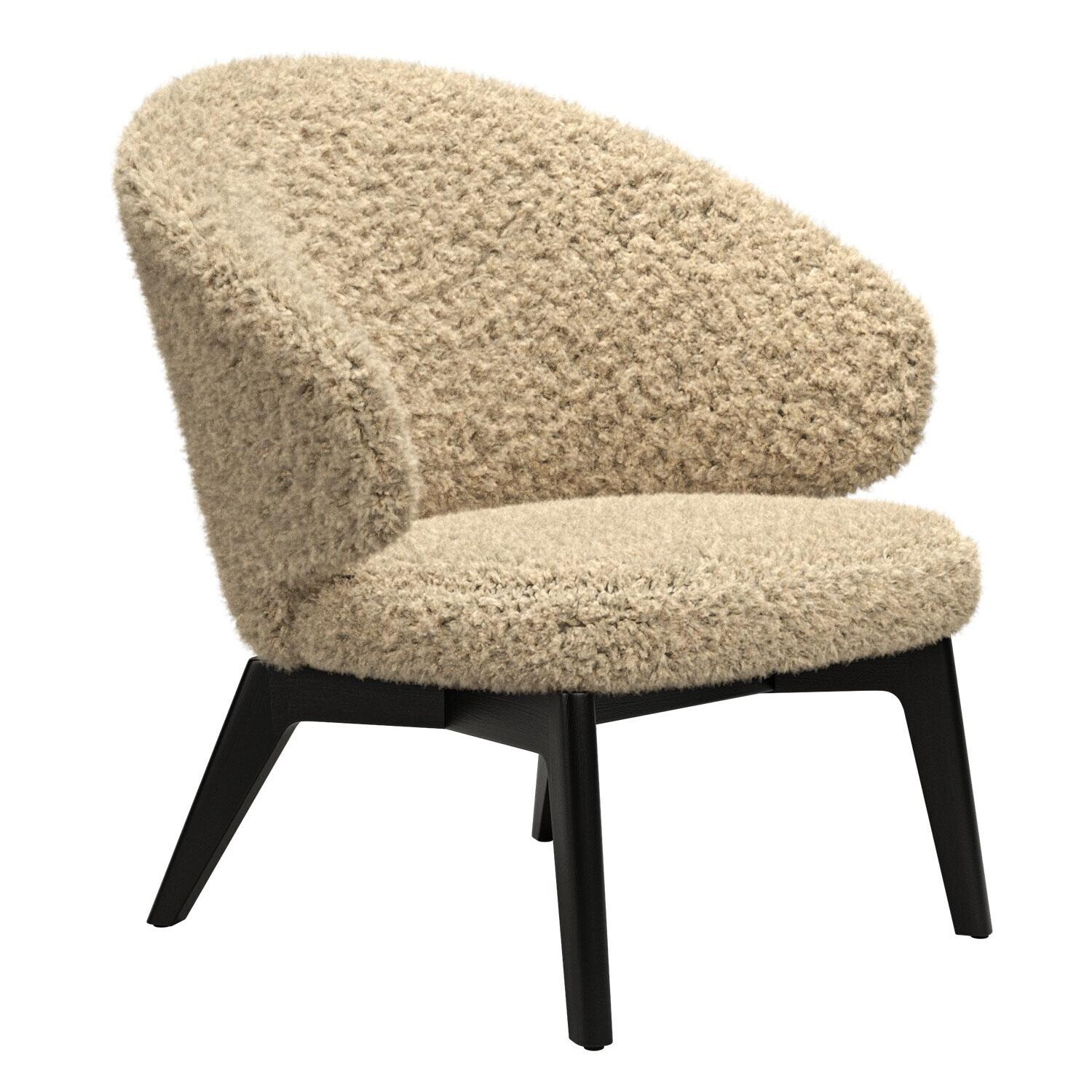Let Armchair Black Ash Base