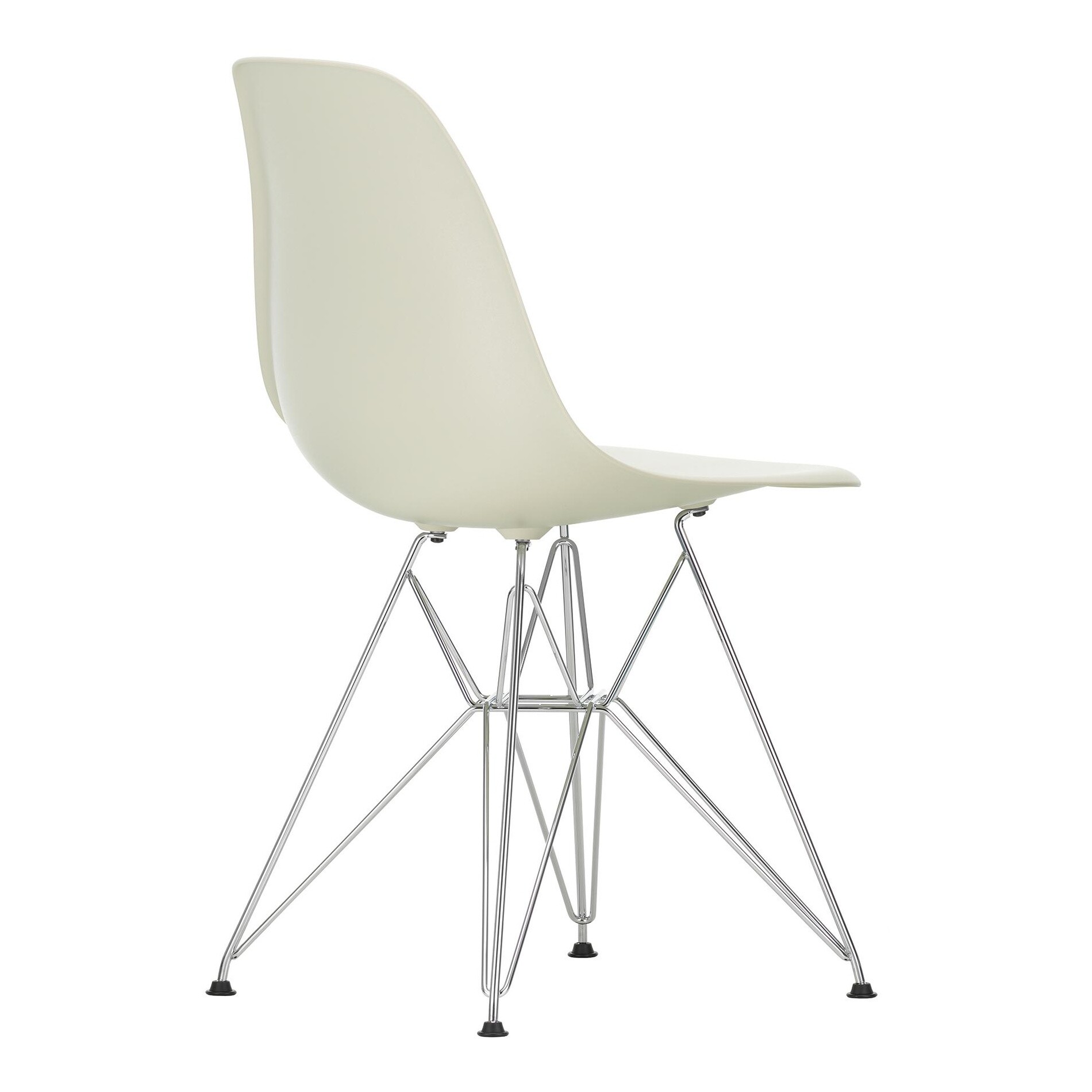 Eames Plastic Side Chair DSR RE Chromed Base