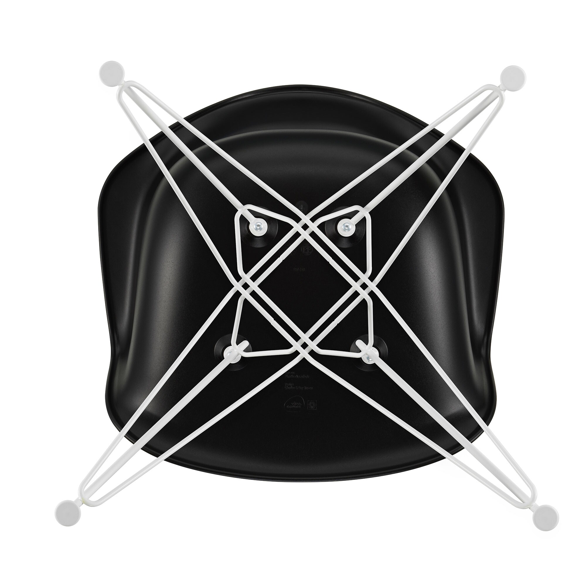 Eames Plastic Armchair DAR RE White Base