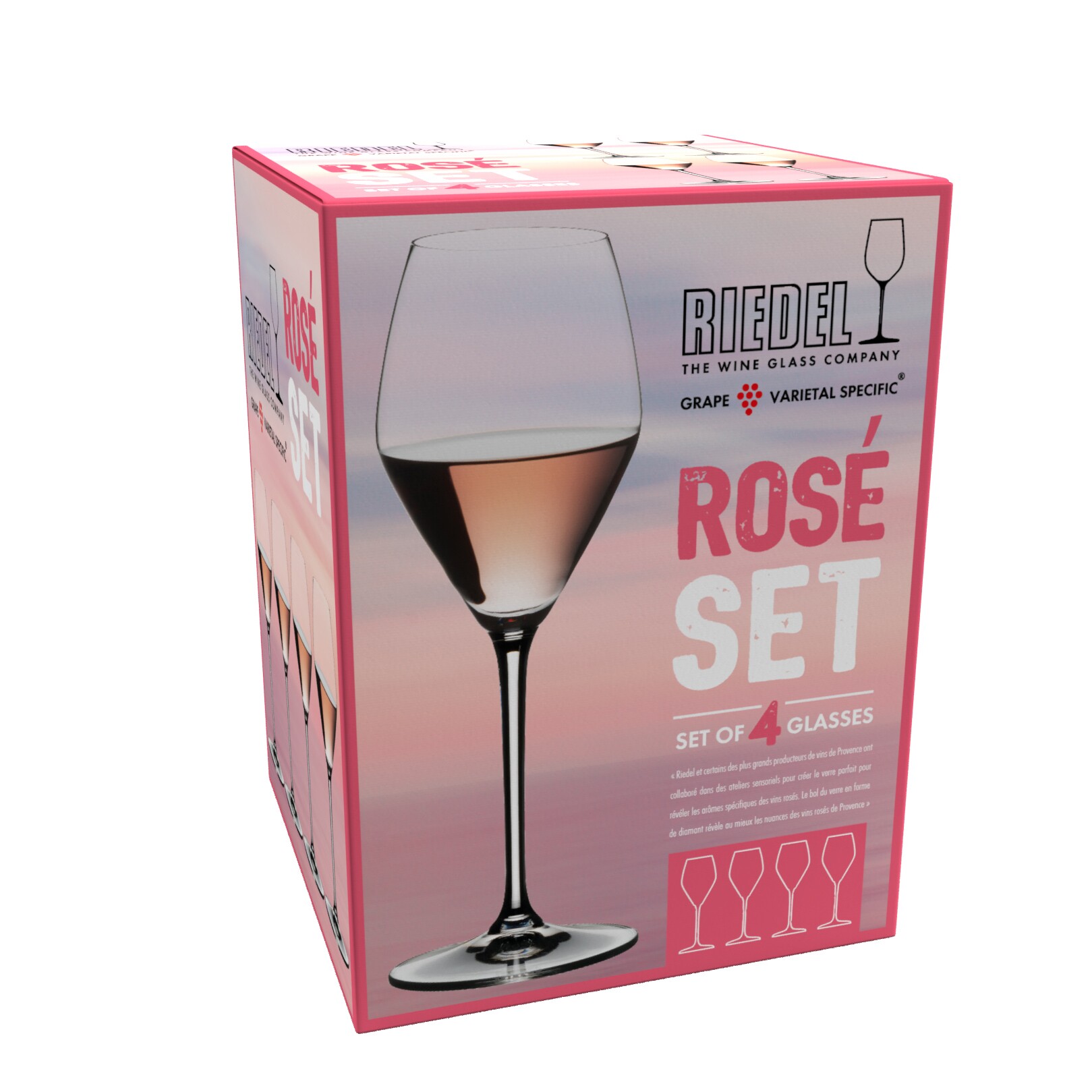 Mixing Rosé Glass Set of 4