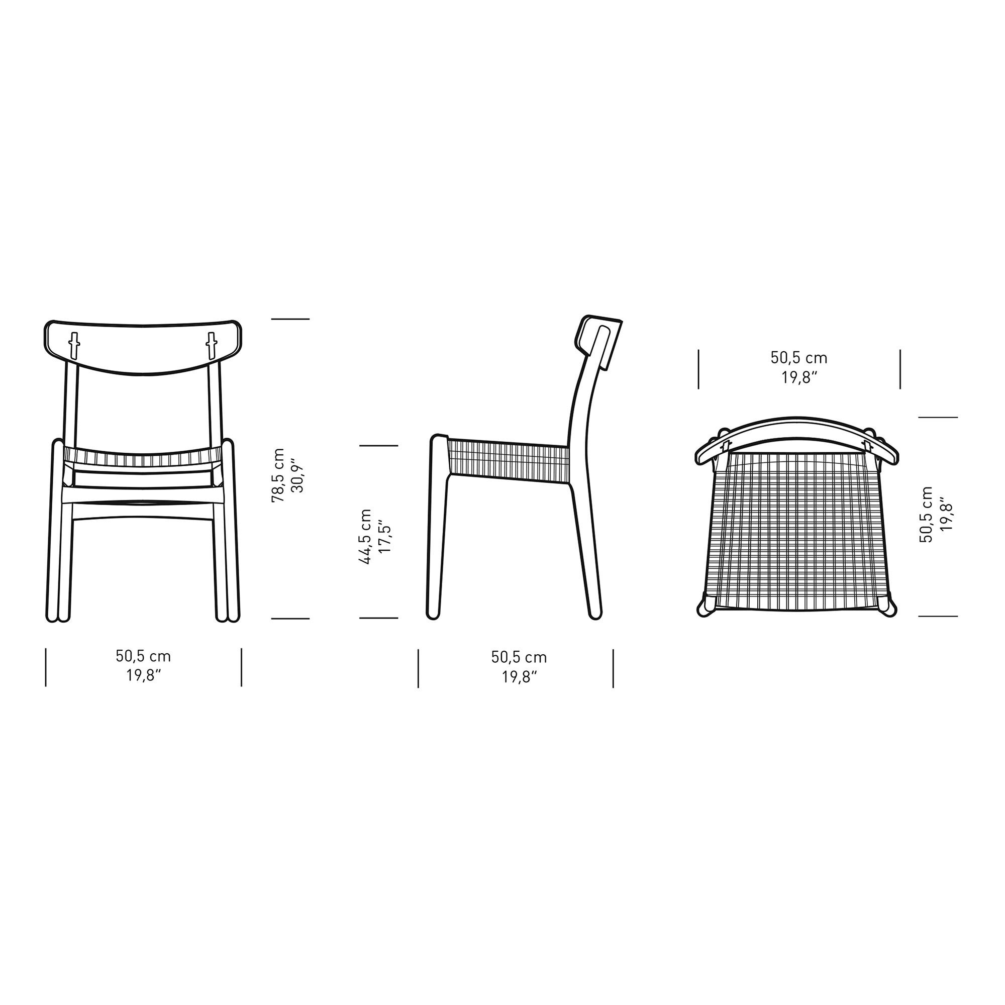 CH23 Chair Frame Oak