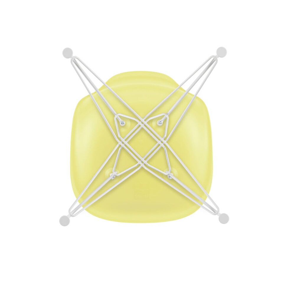 Eames Plastic Side Chair DSR RE White Base