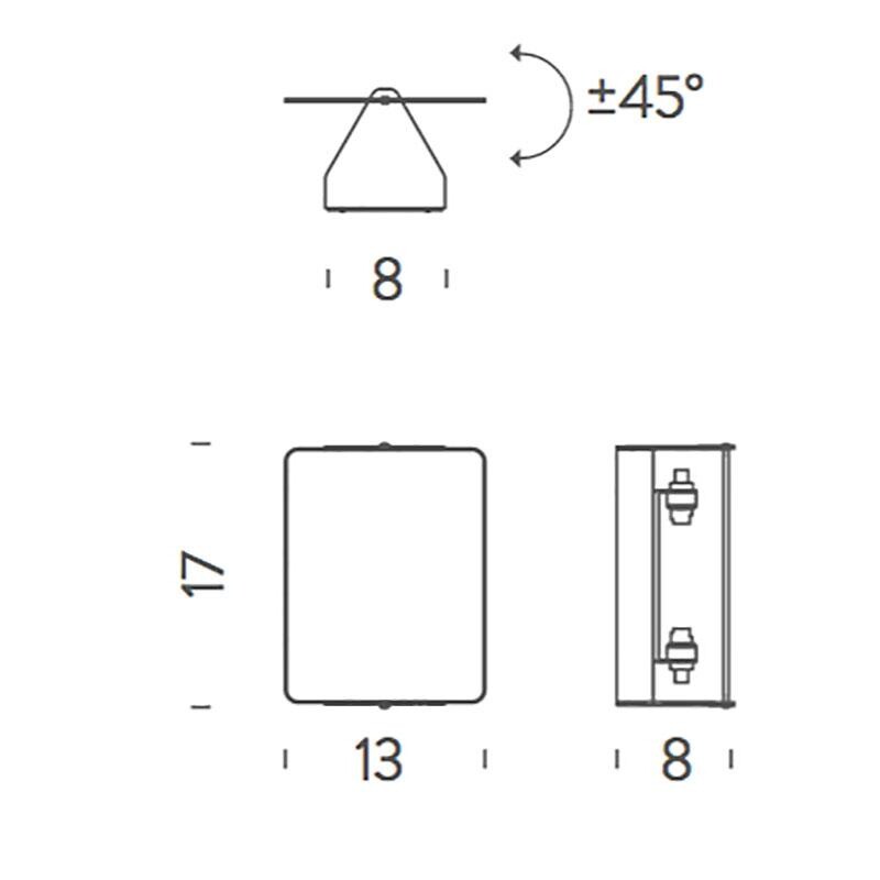 Applique à Volet Pivotant Wall Lamp