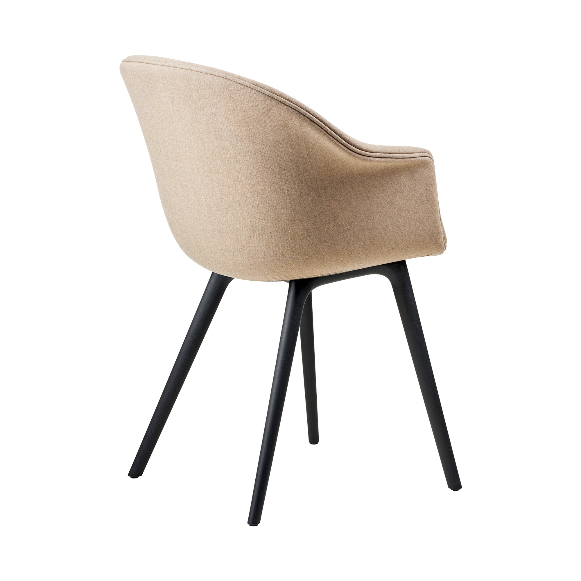 Bat Dining Chair Fully Upholstered Base Plastic