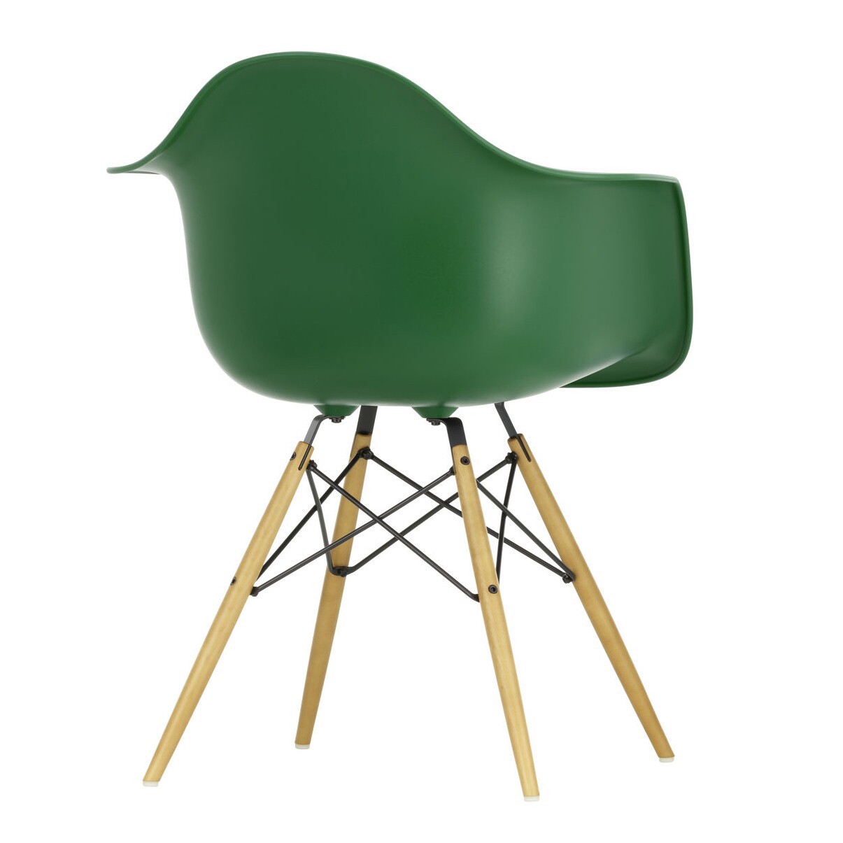 Eames Plastic Armchair DAW RE Golden Maple Base