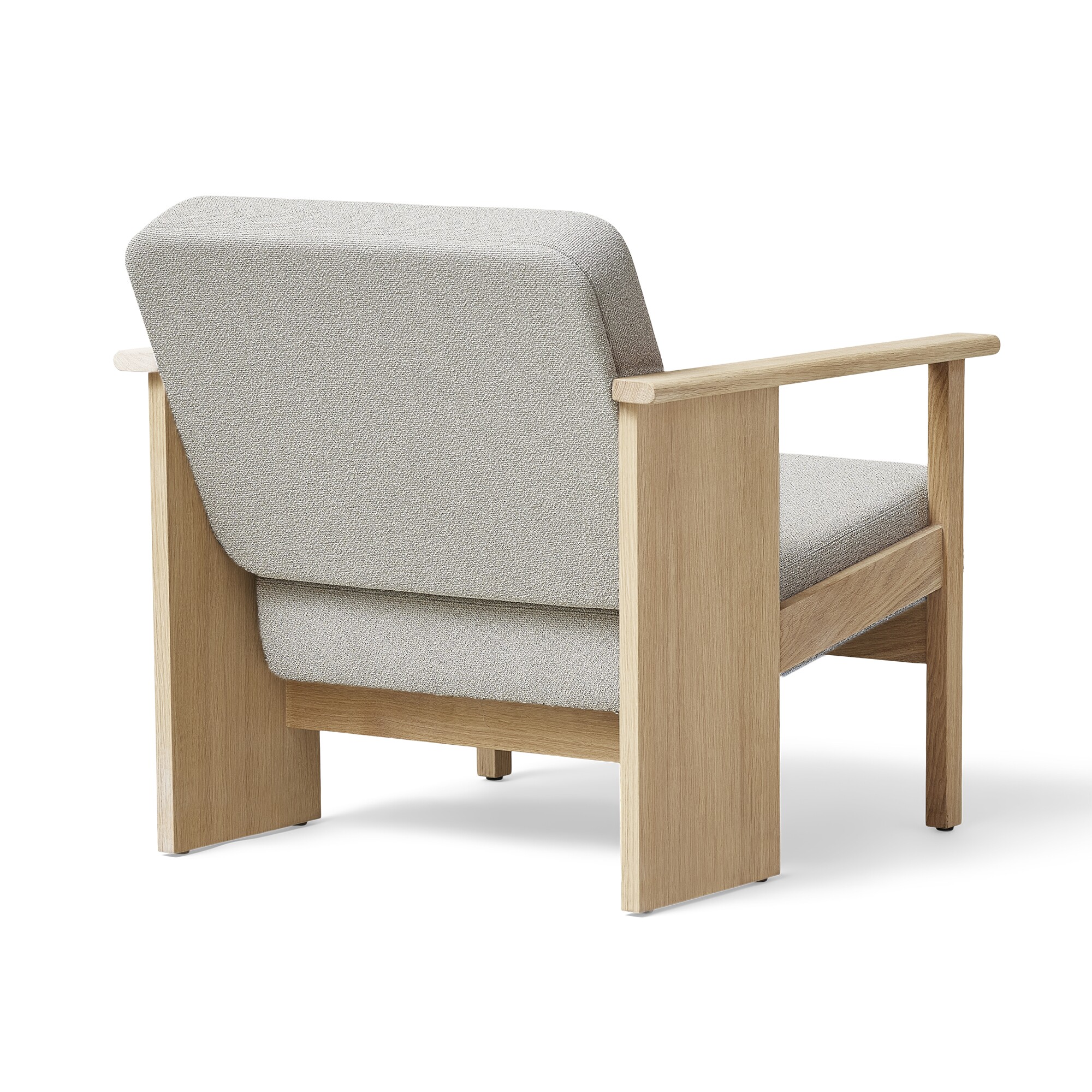 Block Lounge Chair Oak White Oiled